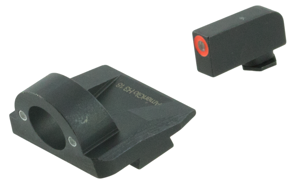 AmeriGlo Ghost Ring Glock Gen5 9mm/.40 Green Tritium Front Orange