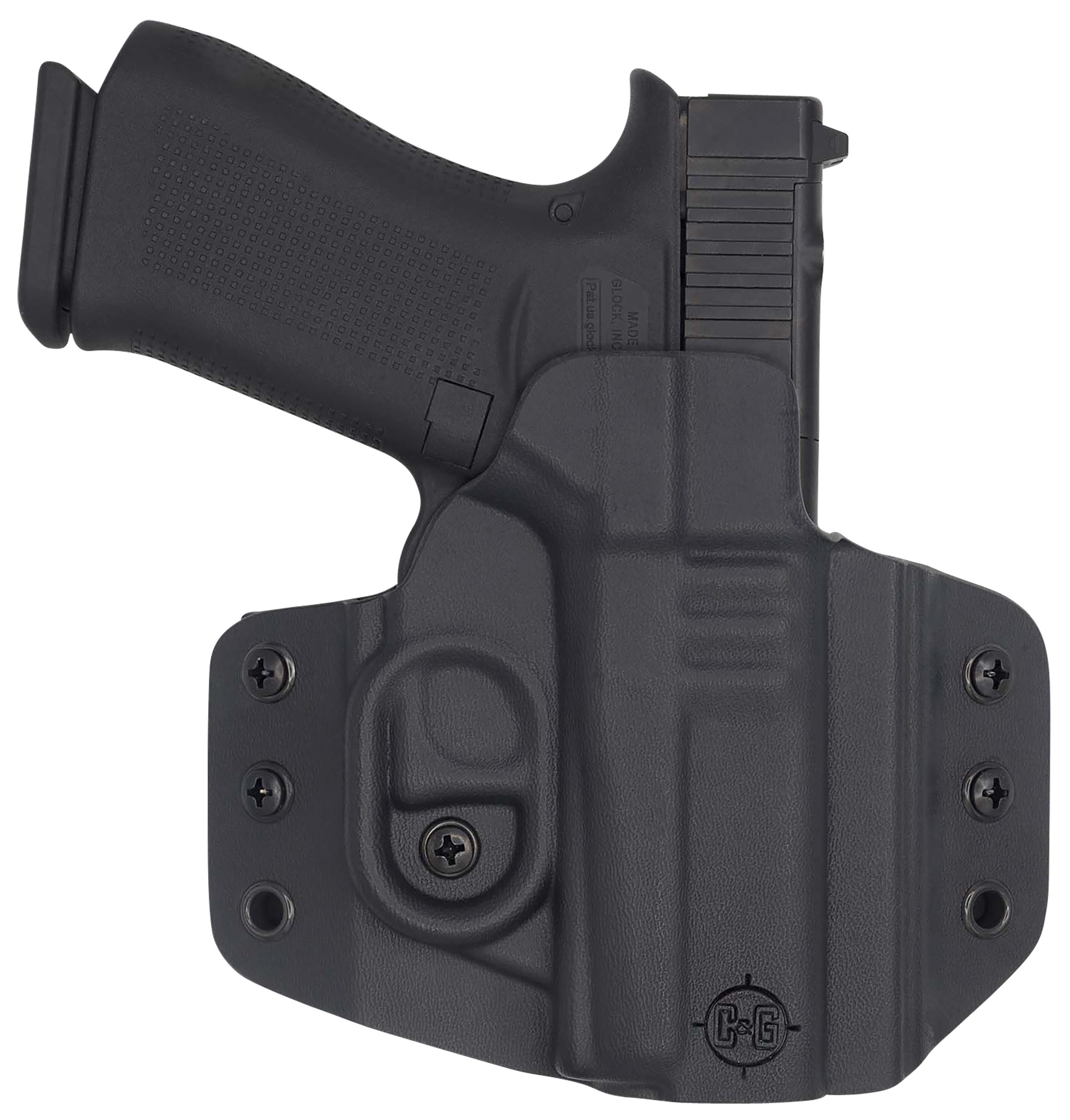 C&G Holsters 0060100 Covert  OWB Black Kydex Belt Loop Glock 43/43X/MOS