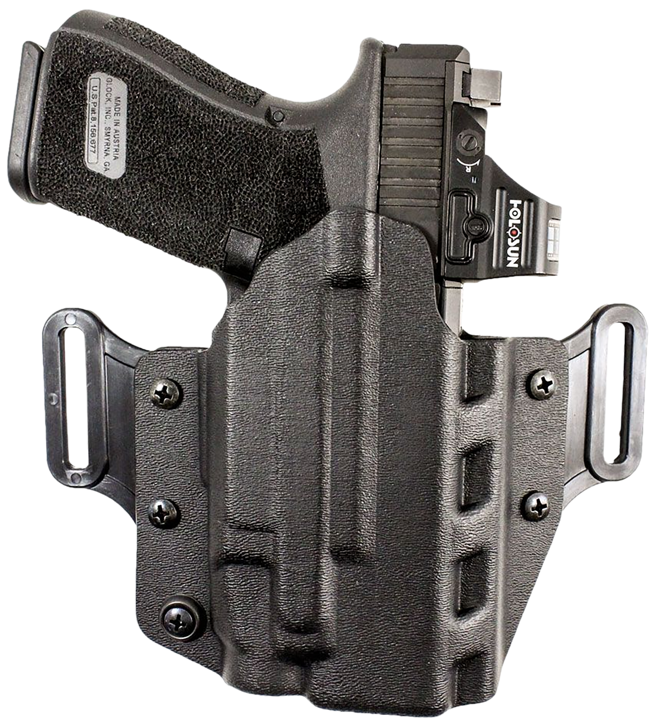 DeSantis Gunhide 195KA6VZ0 Veiled Partner  OWB Black Glock 19/23/32/45 Ambidextrous