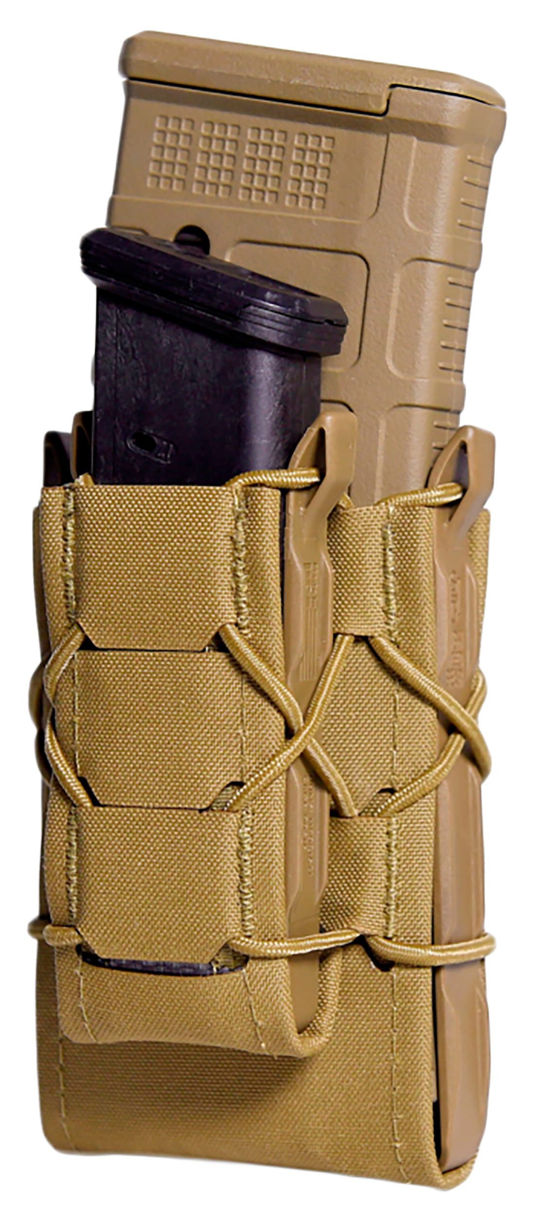 High Speed Gear 24DD00CB TACO Gen 2 Double Decker Coyote Brown Nylon MOLLE Compatible w/ Rifle/Pistol