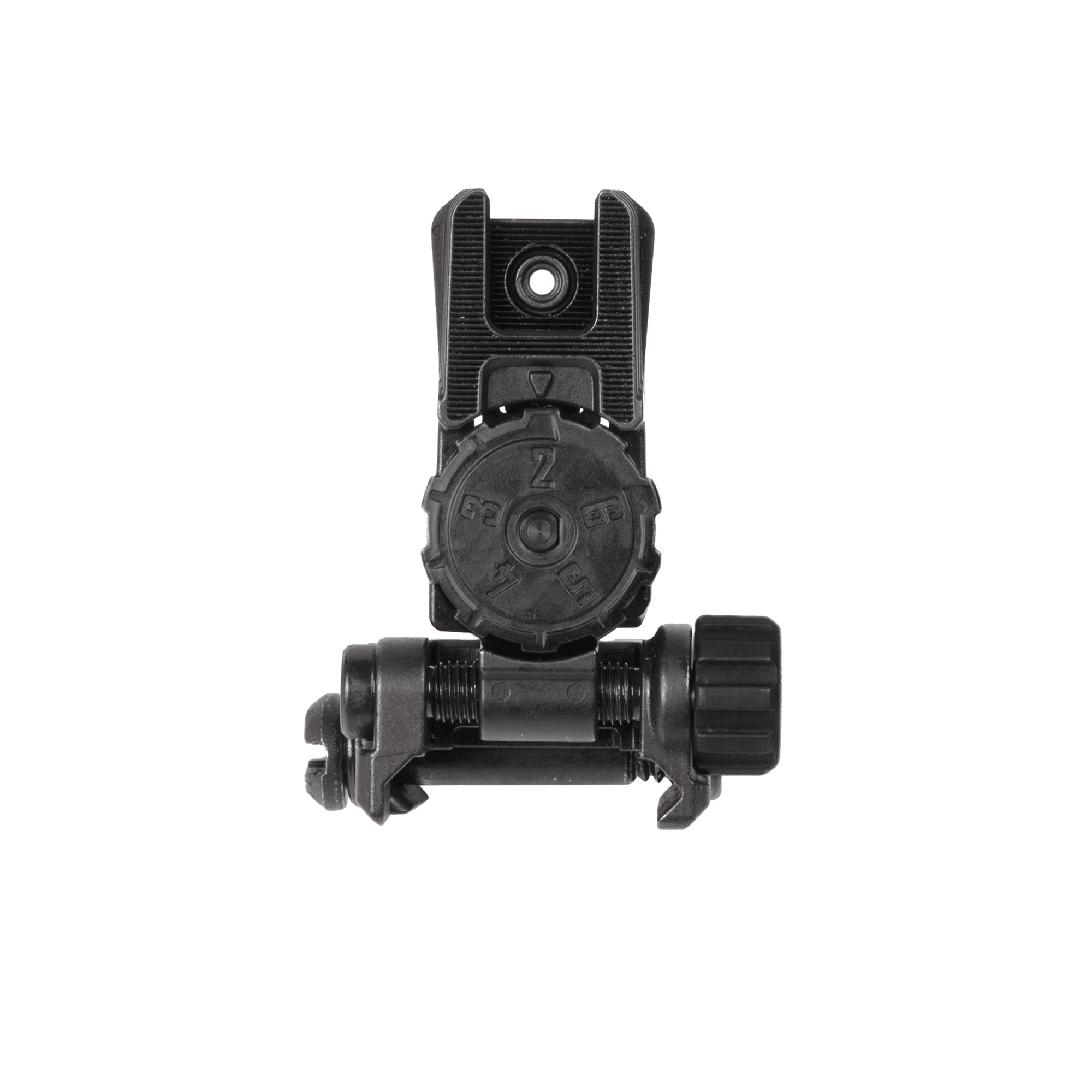 Magpul MAG527-BLK MBUS Pro LR Adjustable Sight Rear  Black Adjustable for AR-15