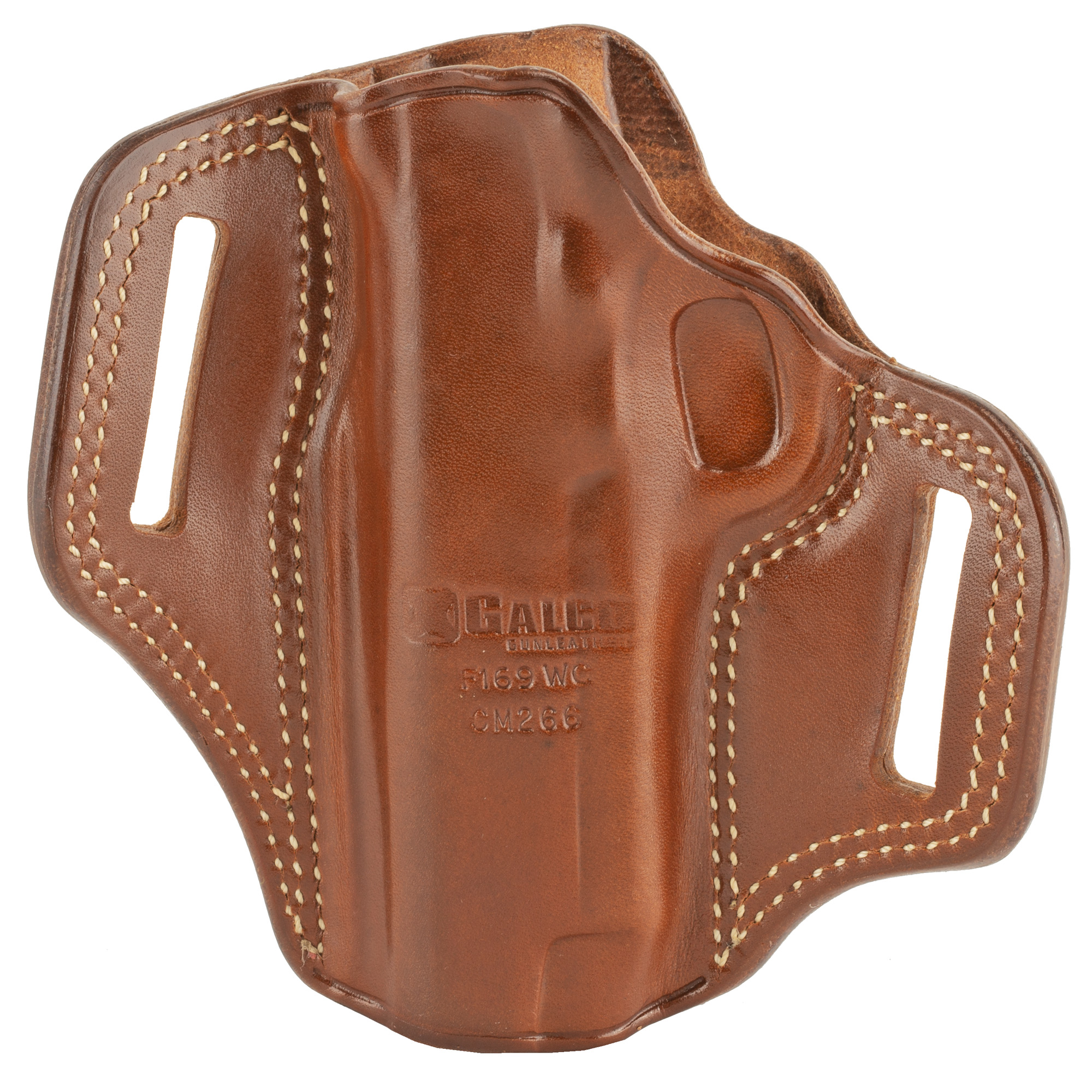 Galco CM266 Combat Master  OWB Tan Leather Belt Slide Fits 1911 Right Hand