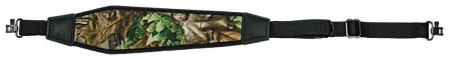 GrovTec US Inc GTSL66 GT  made of Realtree Xtra Green Nylon with 48" OAL, 1" W, Adjustable Design & Swivels for Rifle/Shotgun