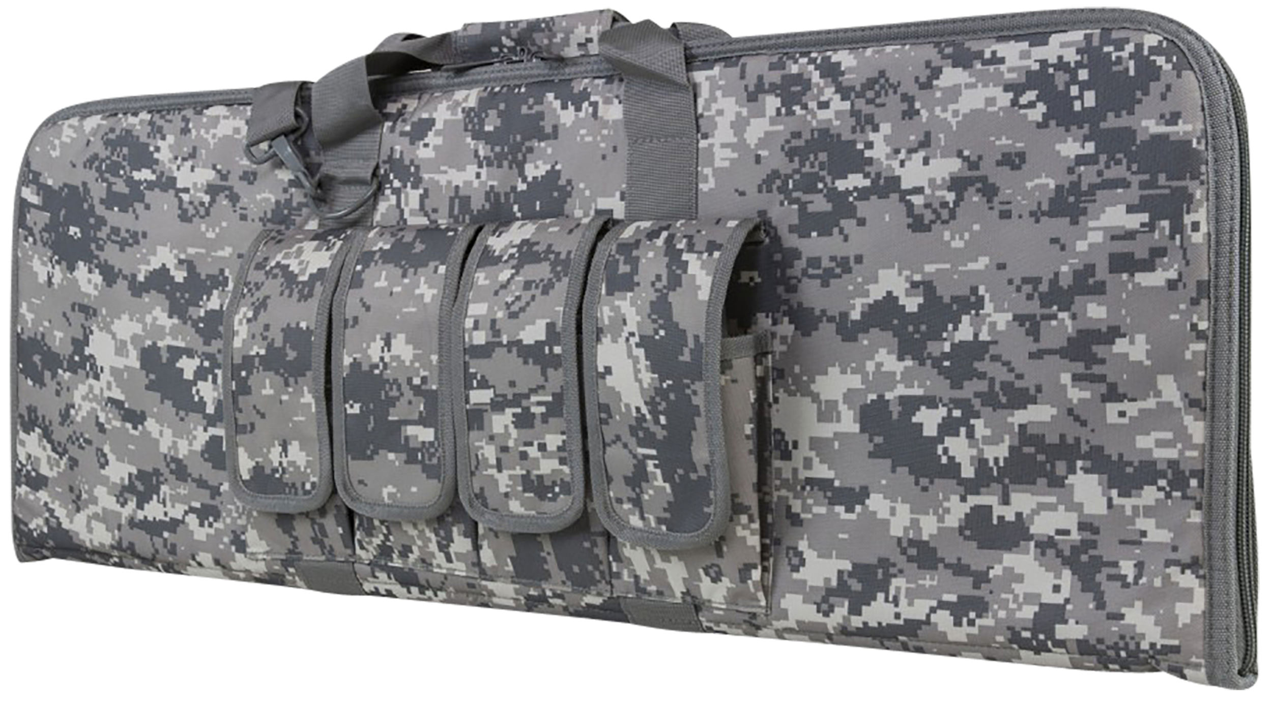 NcStar CVCP2960D36 VISM Carbine Case Digital Camouflage PVC Nylon w/ Lockable Zippers Pockets & Padded Carry Handle