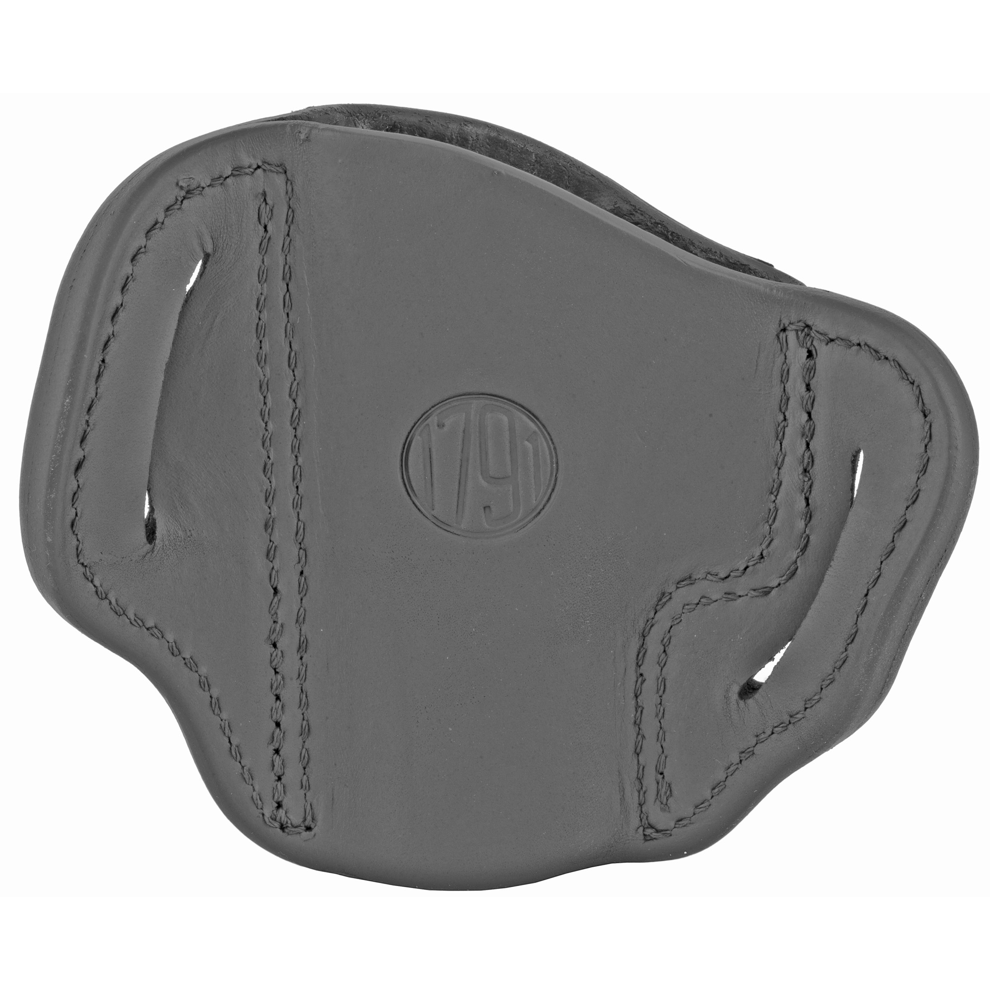 1791 Gunleather BH21SBLR BH2.1  OWB Size 2.1 Stealth Black Leather Belt Slide Compatible w/Glock 17/S&W M&P Shield/Springfield XD Right Hand