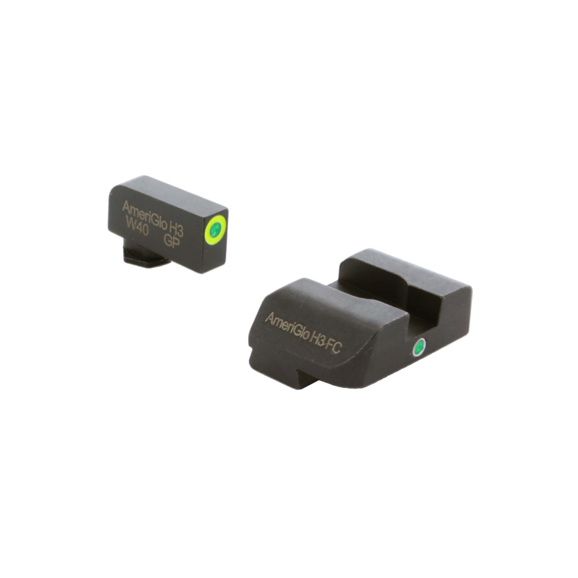 AmeriGlo GL5301 iDot Glock Gen5 9mm 40 Green Tritium Front Rear Sights