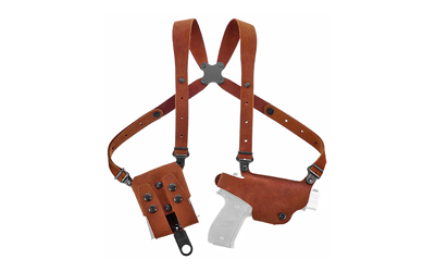 Galco CL2212 Classic Lite 2.0 Shoulder System Size Fits Chest Up To 56" Natural Leather Fits 1911 Fits Bersa Thunder Right Hand
