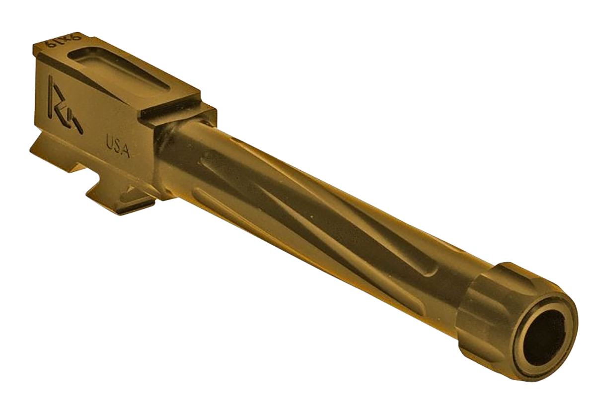 Rival Arms Precision V1 4.17in 9mm Dropin Barrel for Glock 48 Gold PVD