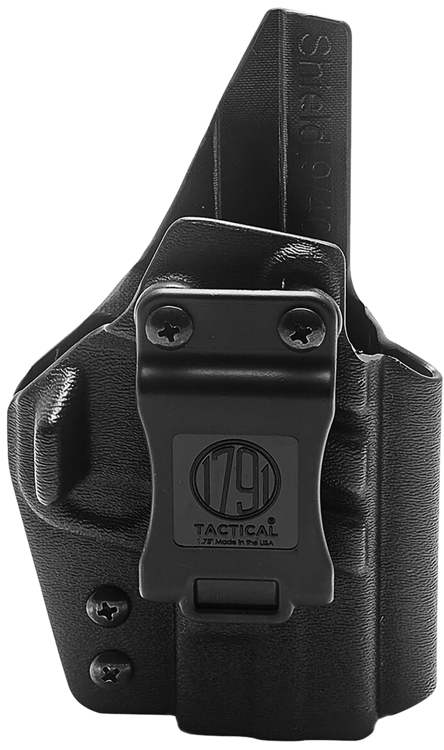 1791 Gunleather TACIWBG2CG3BLKR Tactical Kydex  IWB Black Kydex Belt Clip Fits Taurus G2C/G3 Right Hand