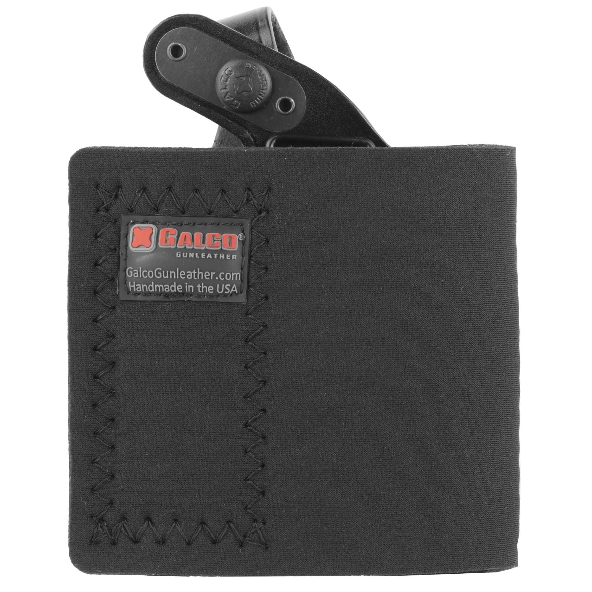 Galco AG160B Ankle Glove  Size Fits Ankles up to 13" Black Leather Hook & Loop Fits S&W J Frame Fits Charter Arms Undercover Right Hand