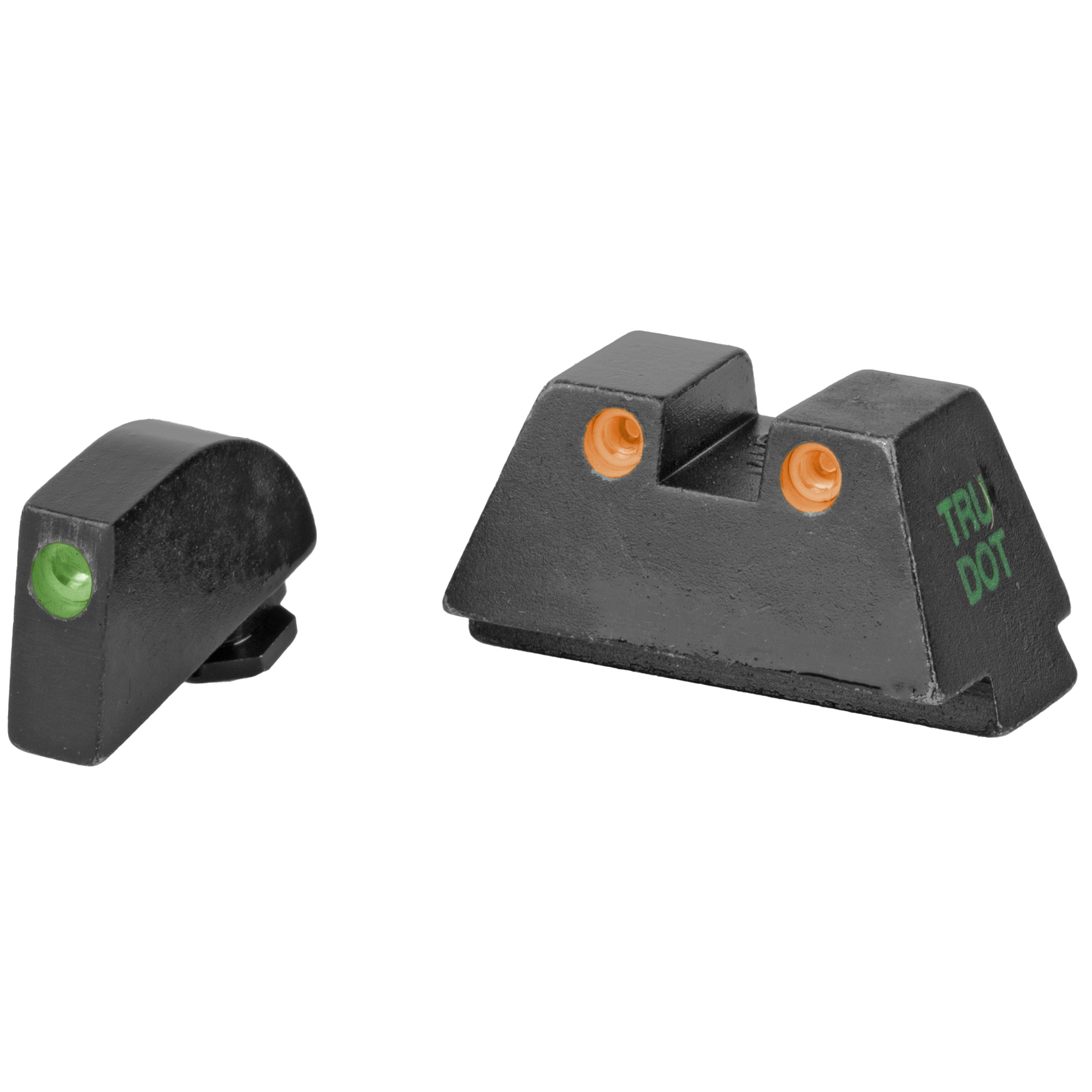 Meprolight Tru-Dot Front Green White Outline Sight Rear Orange Glock 17 17L 19