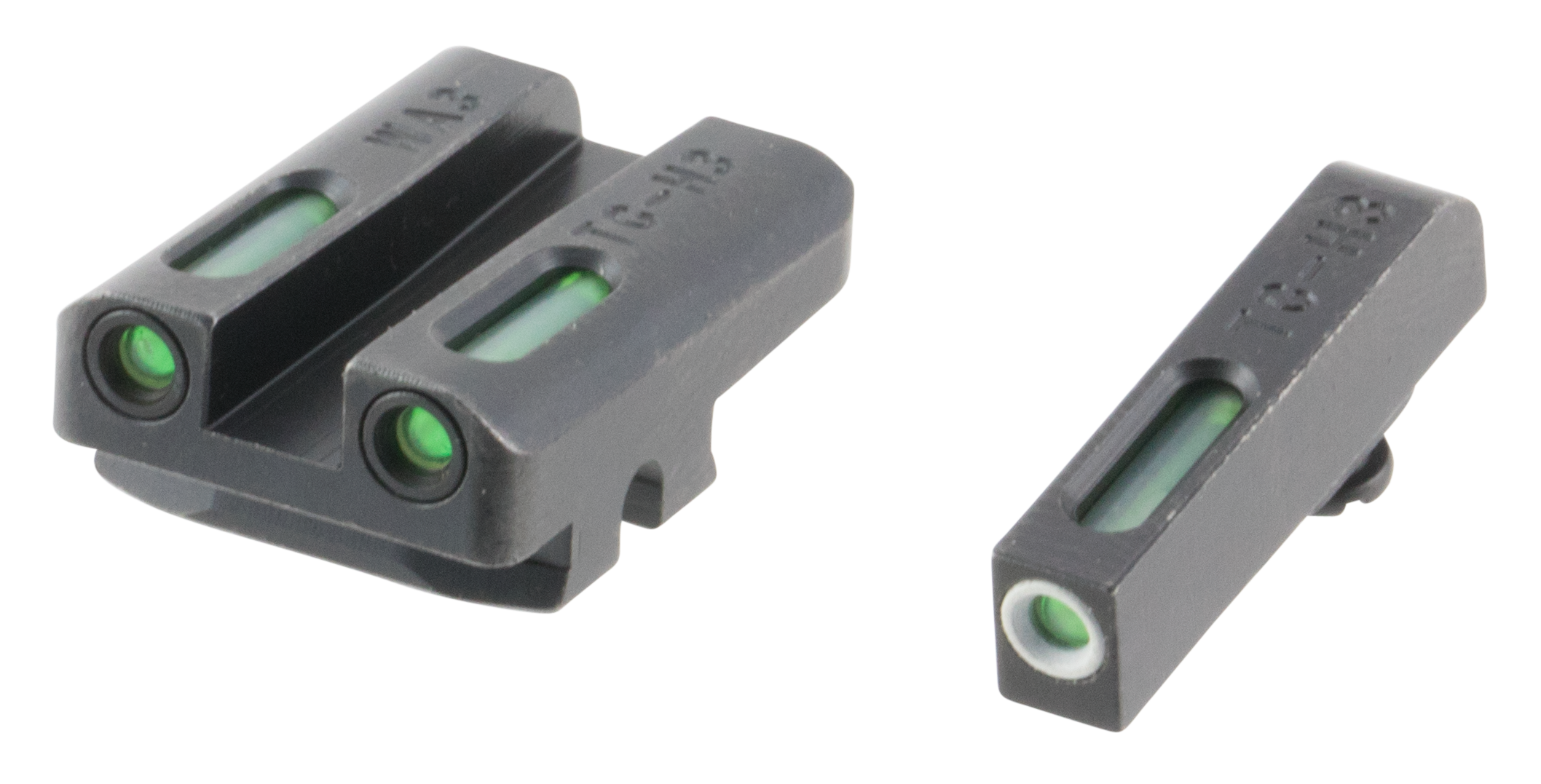 Truglo TFX Handgun Sights Walther CCP Tritium Fiber Optic Snag Free Radius