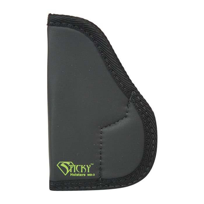 Sticky Holsters MD3 MD-3  Black/Green Latex Free Rubber Fits Walther PPK Ambidextrous