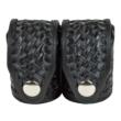 HKS 203BLBN SpeedLoader Case  Double Large Black Hytrel Belt Loop Belts 2.25" Wide