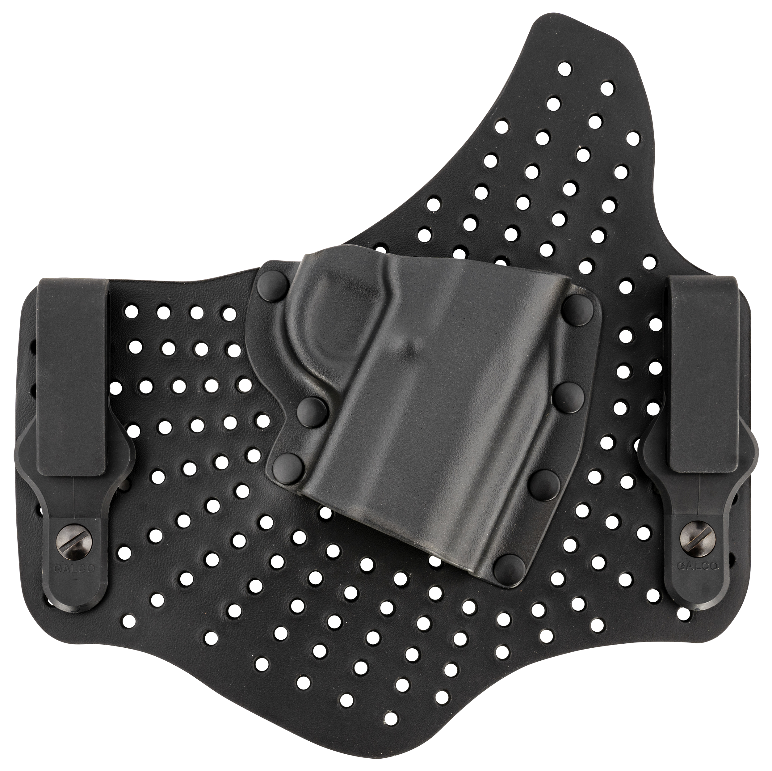 Galco KA212B KingTuk Air IWB Black Kydex/Leather Fits 1911 5", UniClip/Stealth Clip, Right Hand