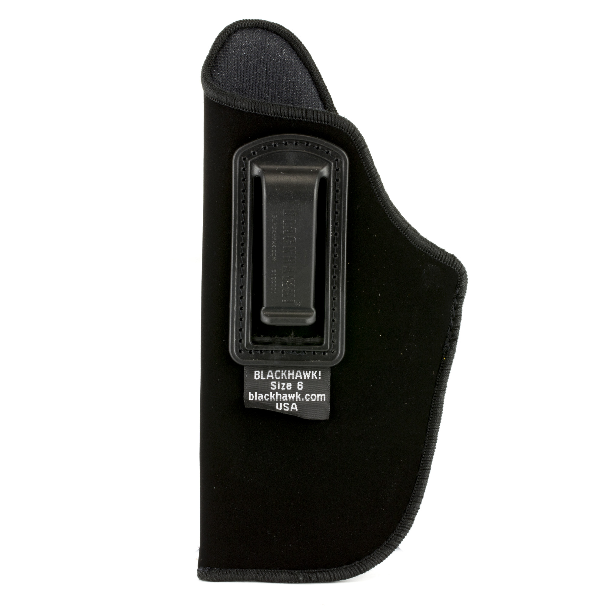 Blackhawk 73IP06BKL Inside The Pants  IWB Size 06 Black Suede Belt Clip Fits Large Semi-Auto Fits 3.75-4.50" Barrel