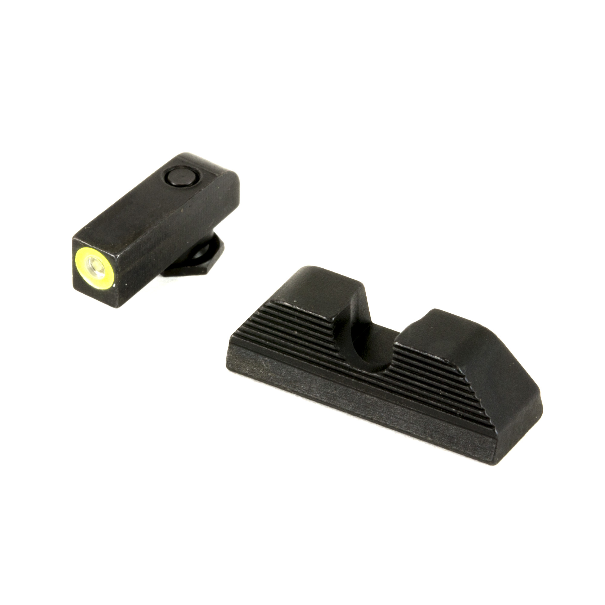 AmeriGlo GL354 Sight Set Glock Front Green LumiGreen Outline Rear Serrated