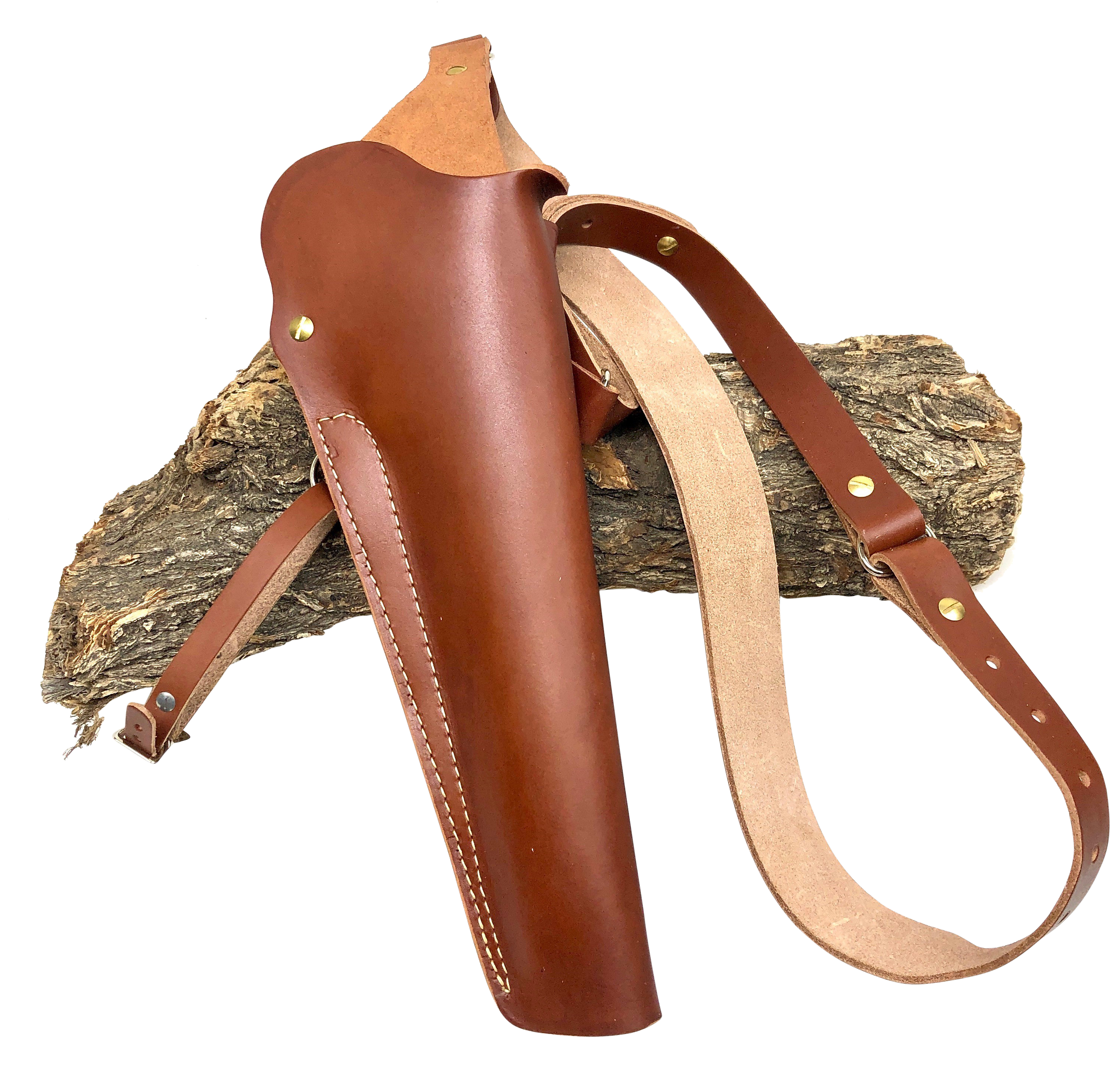 Hunter Company 1160 Hunter  OWB Chestnut Tan Leather Shoulder Fits S&W 500 8.37" Barrel