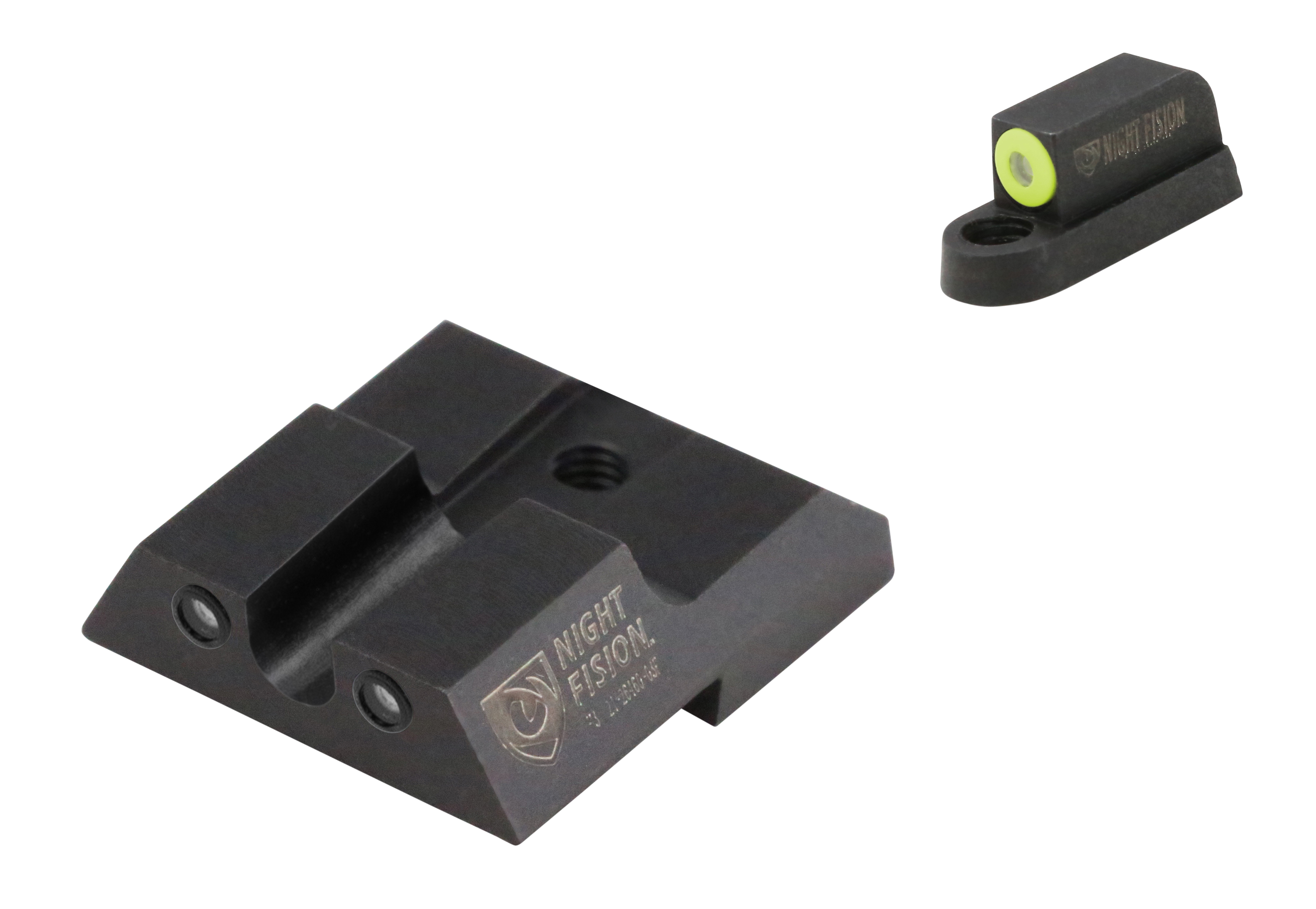 Night Fision CZ P-07 P-09 Tritium Night Sights Green Front Yellow Outline Rear