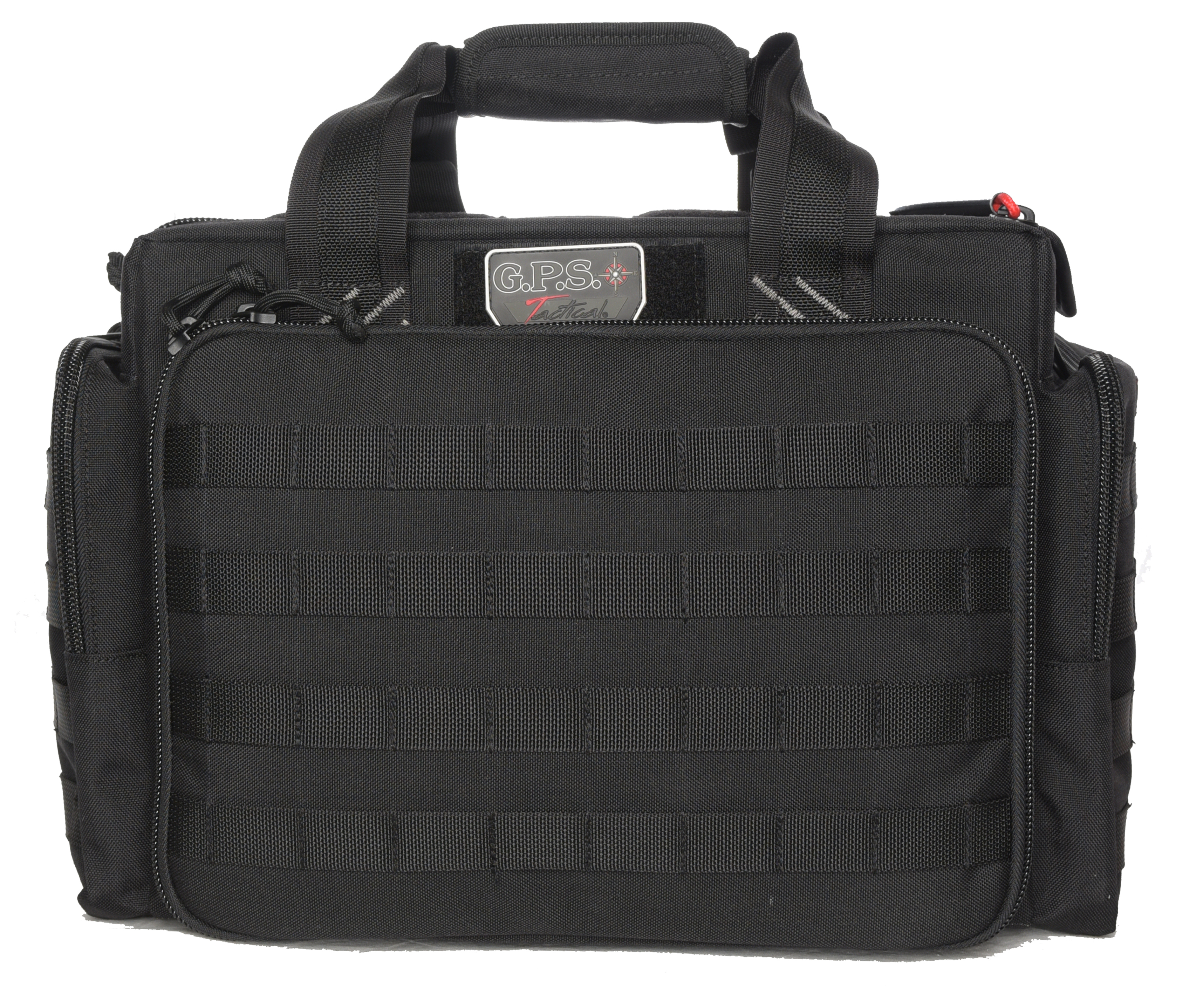 GPS Bags GPST1714LRB Tactical  Black 1000D Nylon Teflon Coating with Foam Cradle Holds 5 Handguns,  Storage Pockets & Handgun Sleeve Includes Ammo Dump Cups