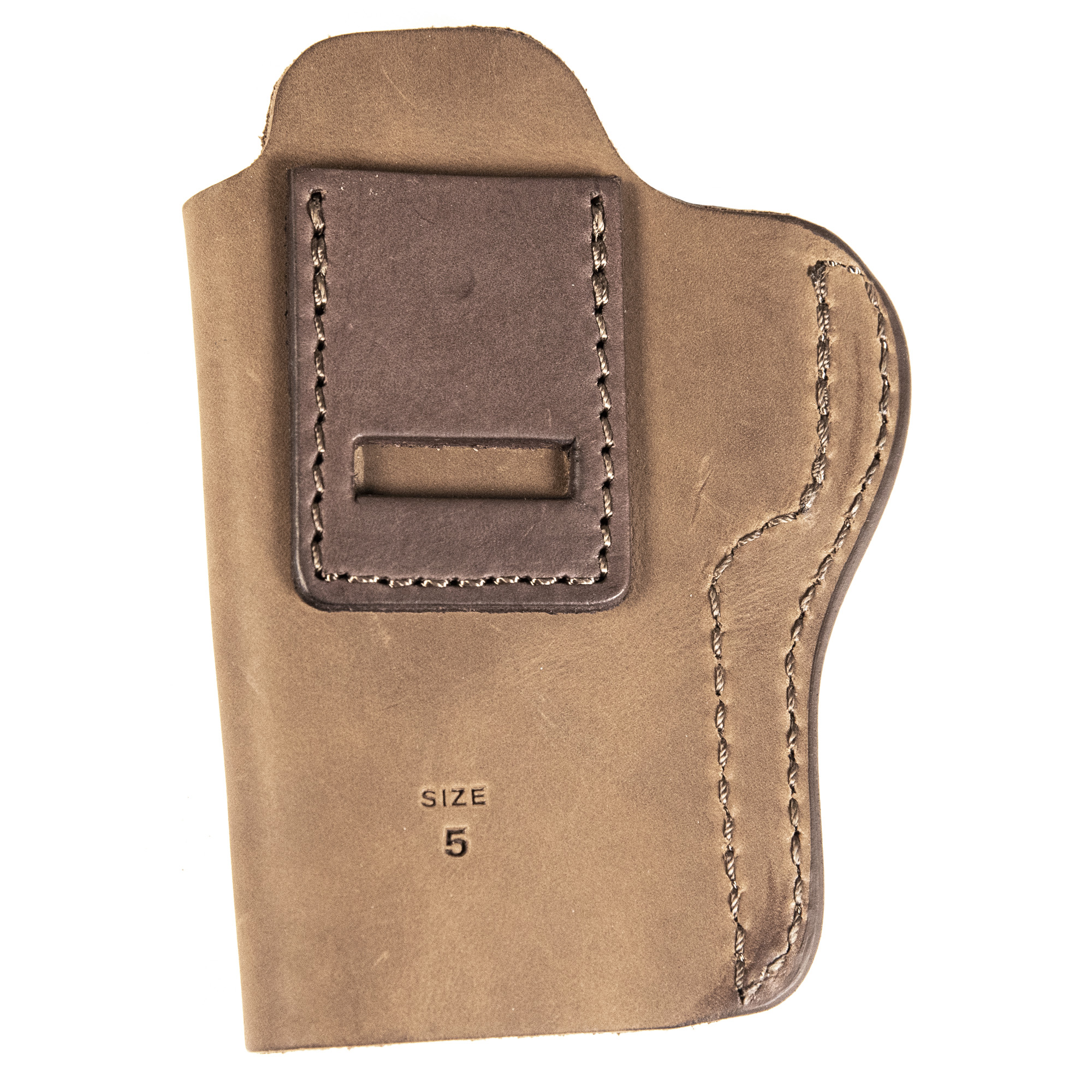 Uncle Mikes-leather(1791) UMIWB5BRWA Inside the Waistband  IWB Size 05 Brown Leather Belt Clip Fits Sig P320 Right Hand