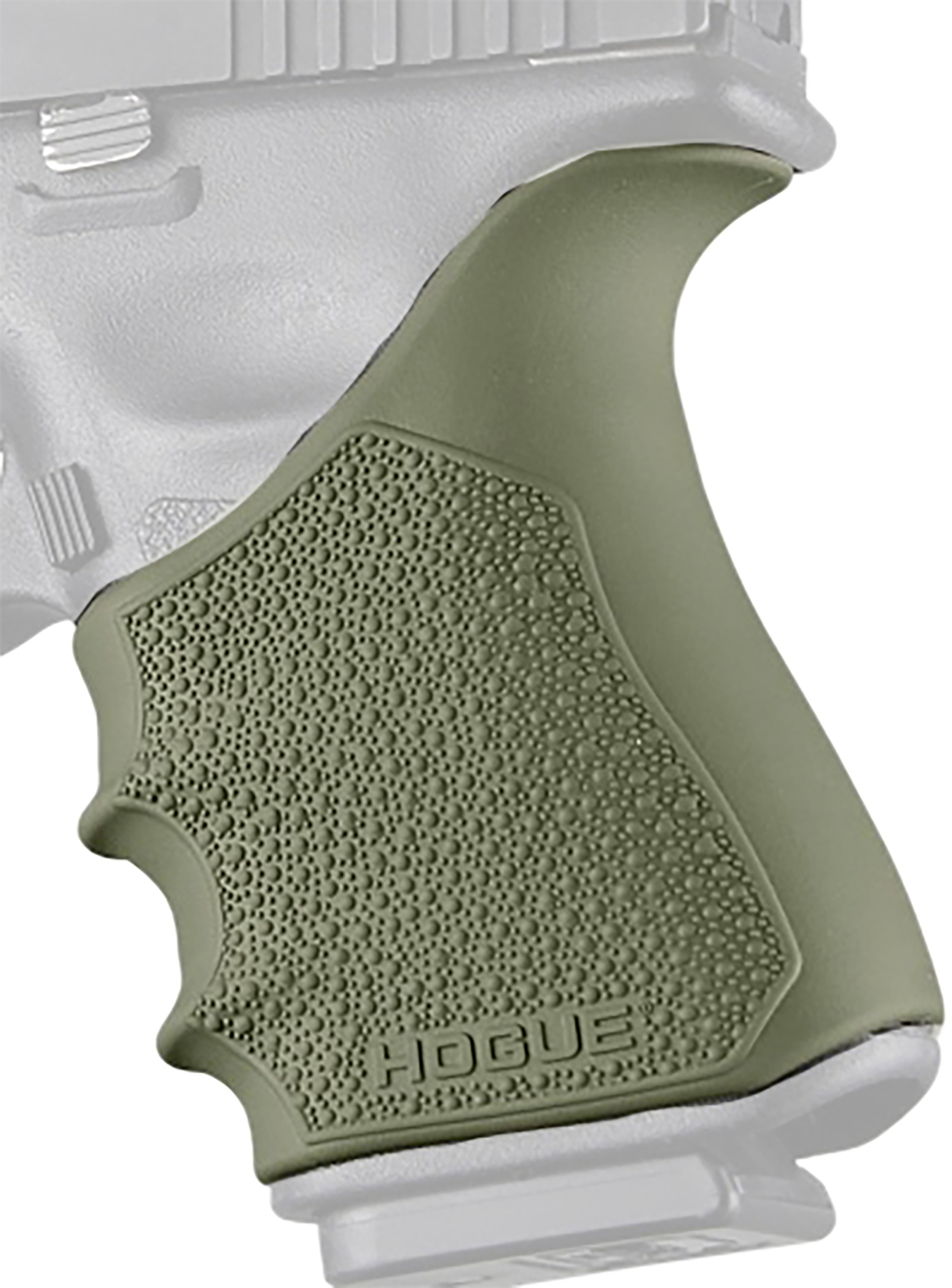 Hogue Handall Beavertail Od Green Rubber Grip Sleeve Fits Glock 1911