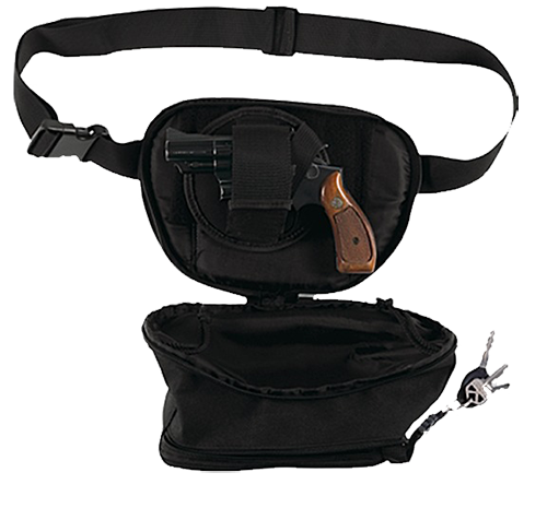 Bulldog BD860 Fanny Pack  Medium Black Nylon Ambidextrous