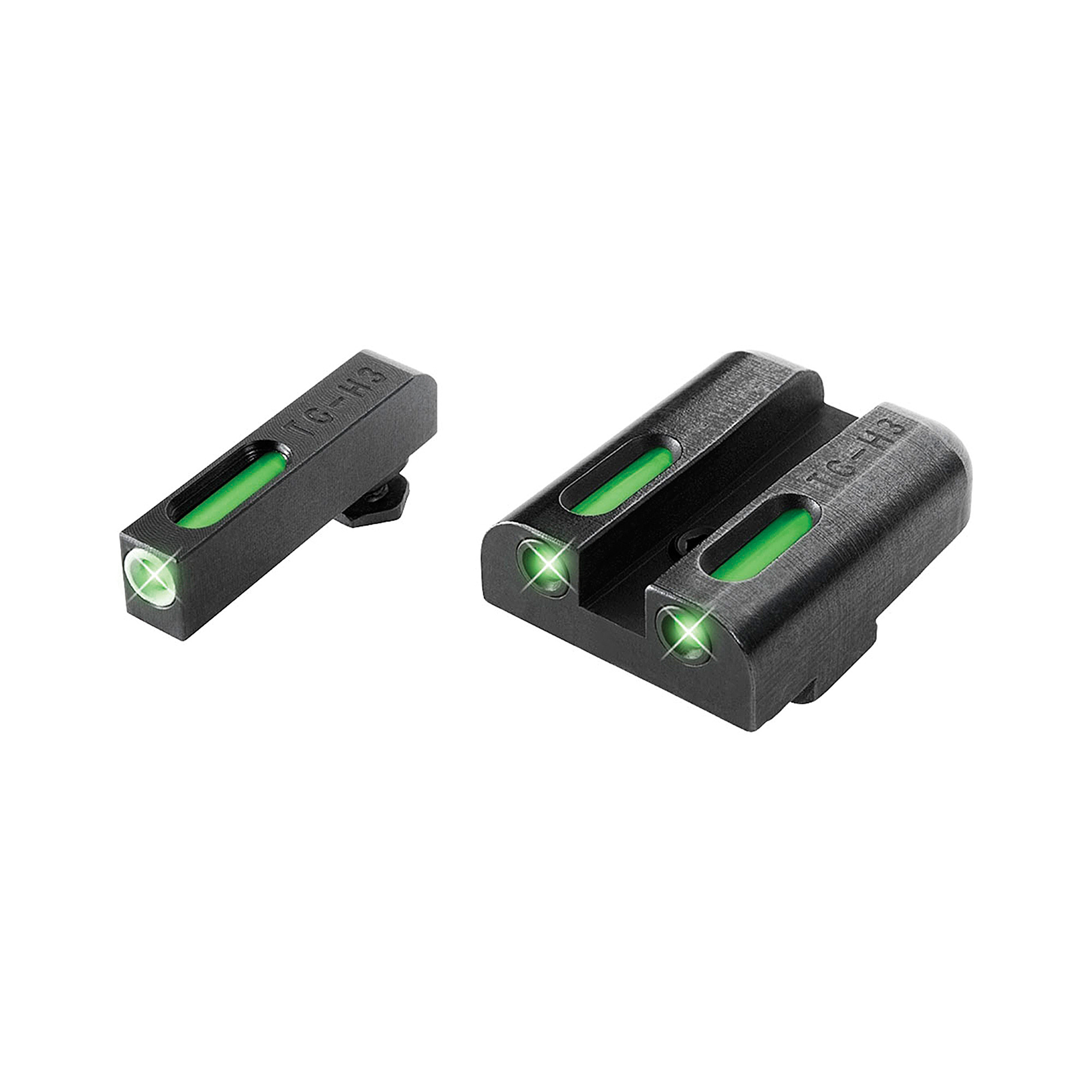 Truglo Tfx Glock High Set Handgun Sights Daytime Nighttime Visibility