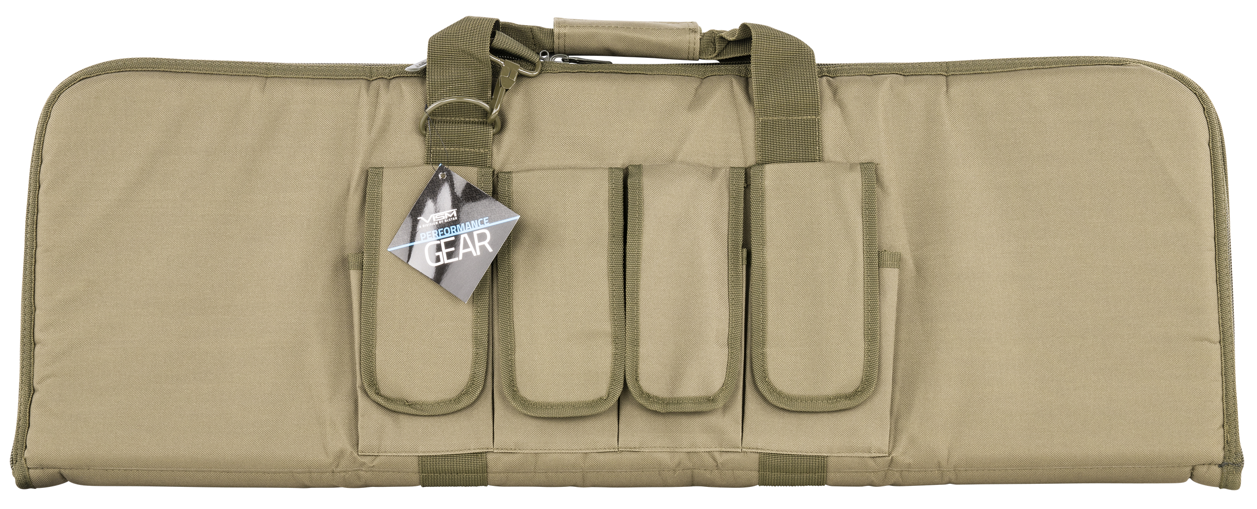 NcStar CVCP2960G36 2960 Carbine Case 36" OD Green Carbine w* Heavy Duty Locking Zipper