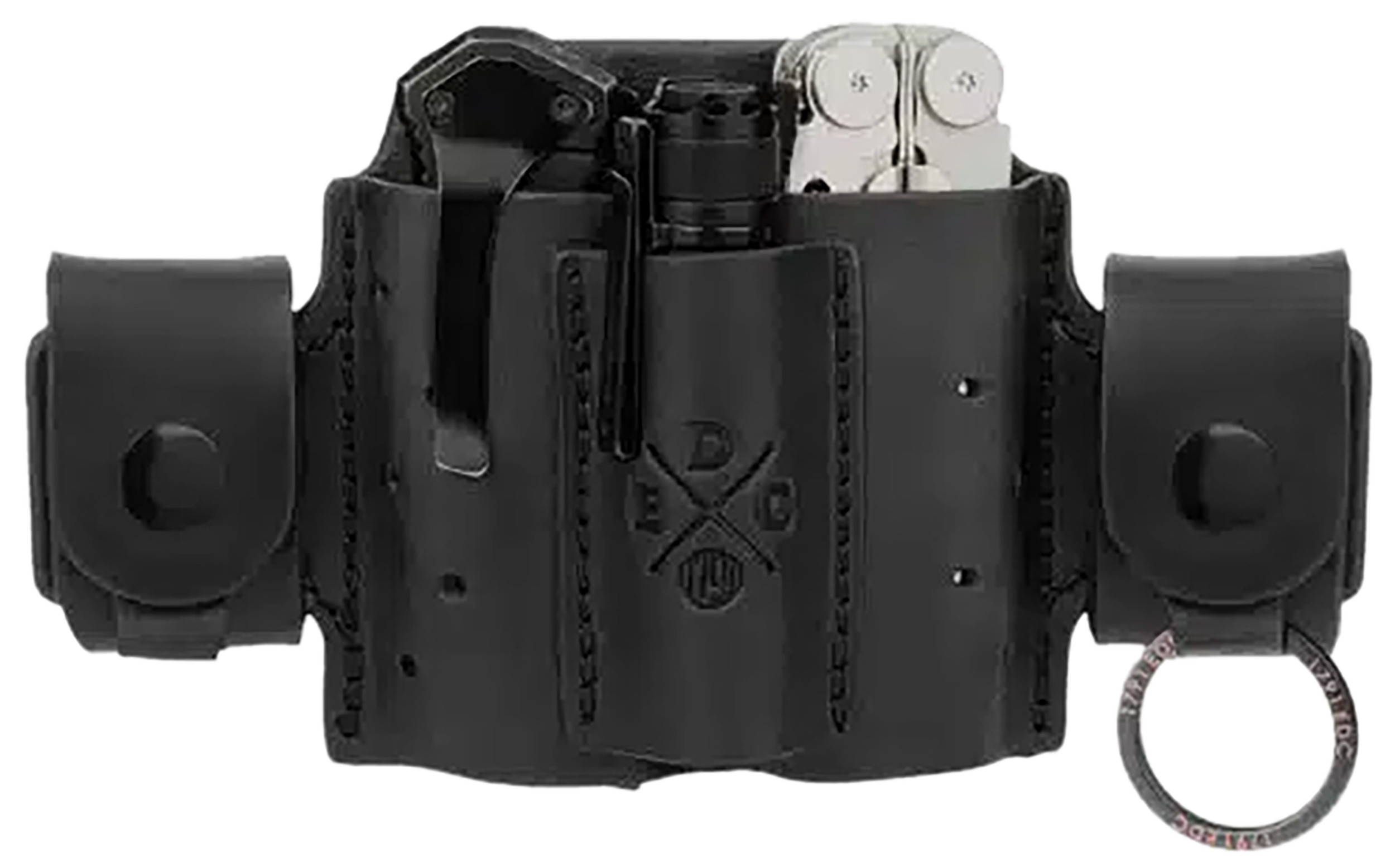 1791 Gunleather MNASMFBLKA EDC Mini Action Snap OWB Black Leather Belt Loop Ambidextrous                                                                                                                