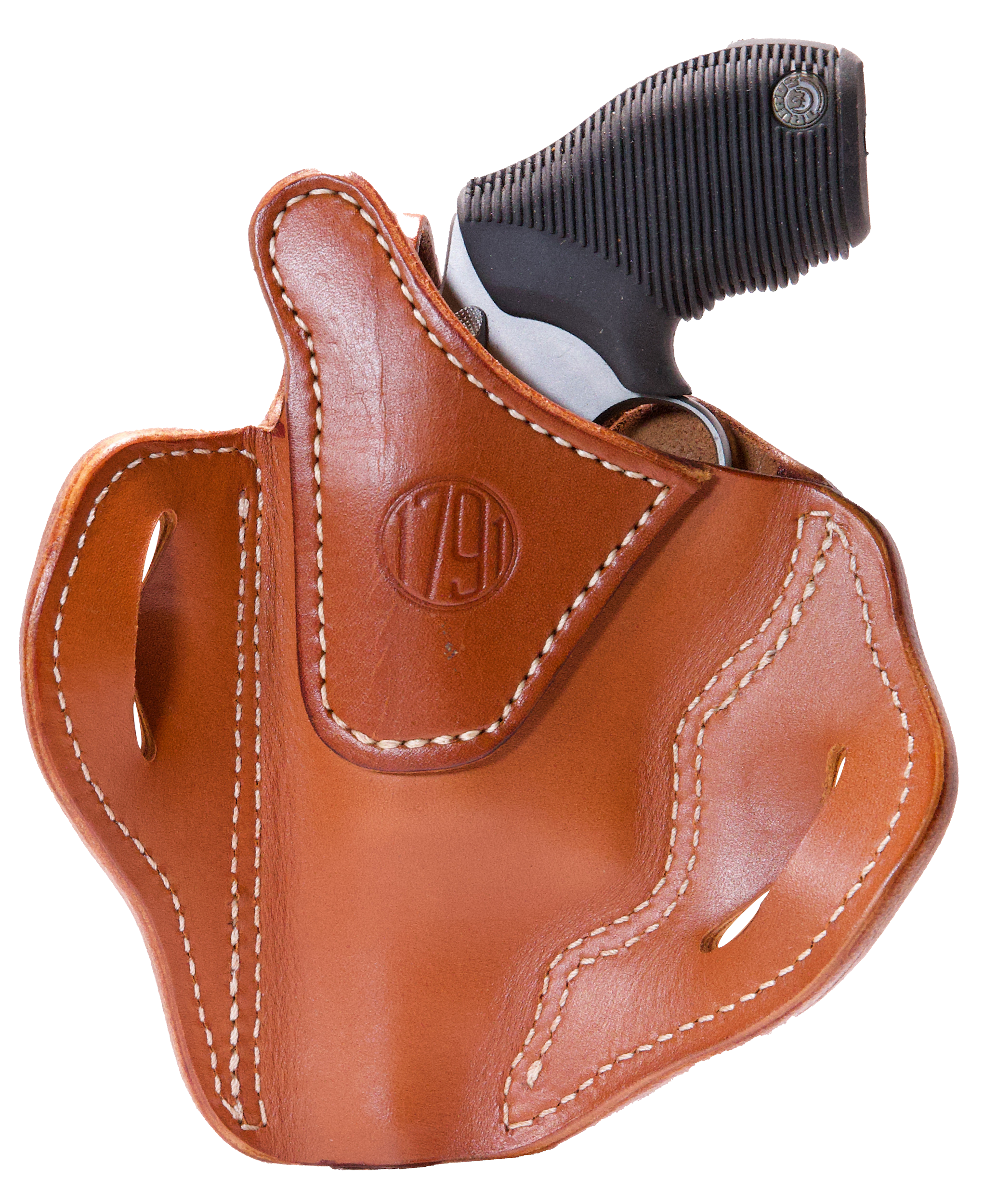 1791 Gunleather RVHX3CBRR RVHX-3  OWB Size 03 Classic Brown Leather Belt Slide Right Hand