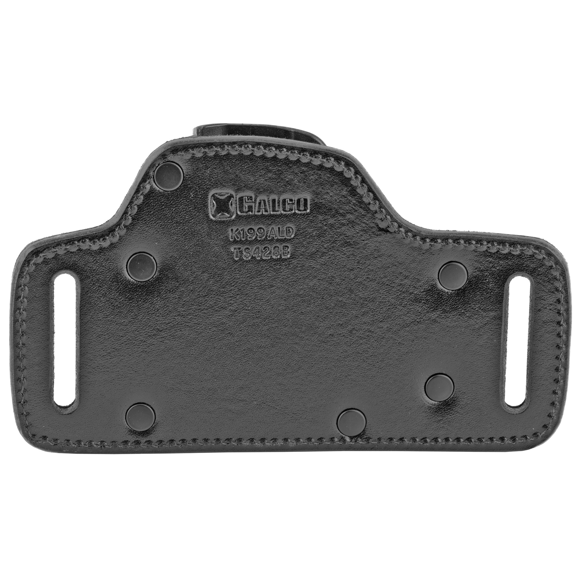 Galco TS428B TacSlide  OWB Black Kydex/Leather Belt Slide Fits HK 45/45C/HK P30/USP 9/40 Right Hand
