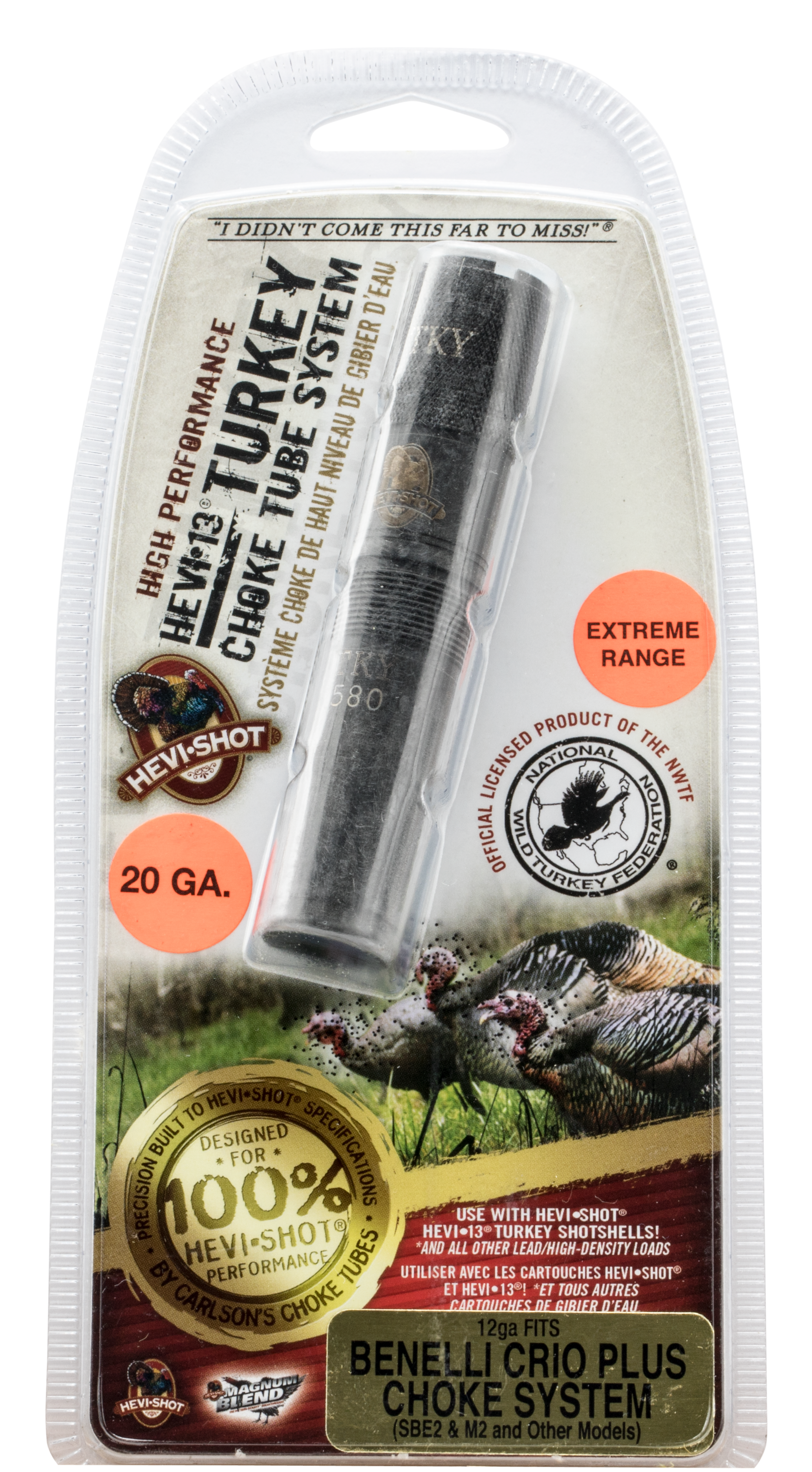 HEVI-Shot Turkey Benelli Crio 20 Gauge 17-4 Stainless Steel Choke Tube