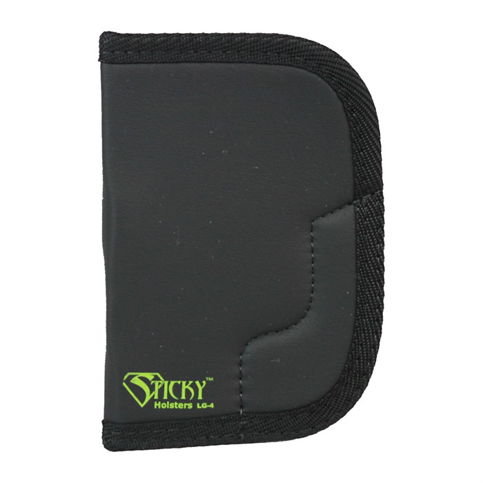 Sticky Holsters LG4 LG-4  Black/Green Latex Free Rubber Fits Lg Revolvers up to 3" Ambidextrous