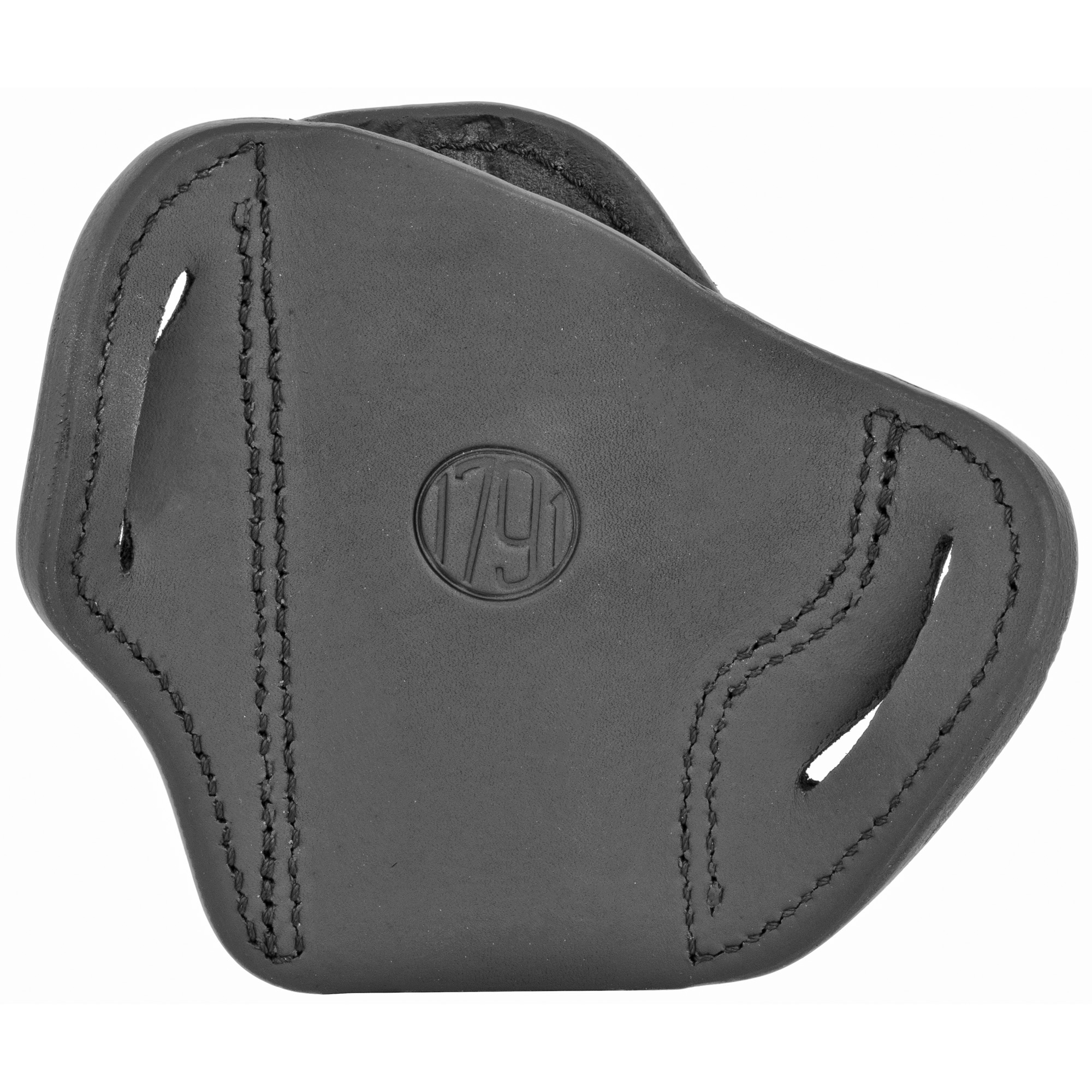 1791 Gunleather BH24SSBLR BH2.4S  OWB Open Top 2.4 Stealth Black Leather Belt Slide Fits FN 509/Springfield XD-M/HK VP9SK