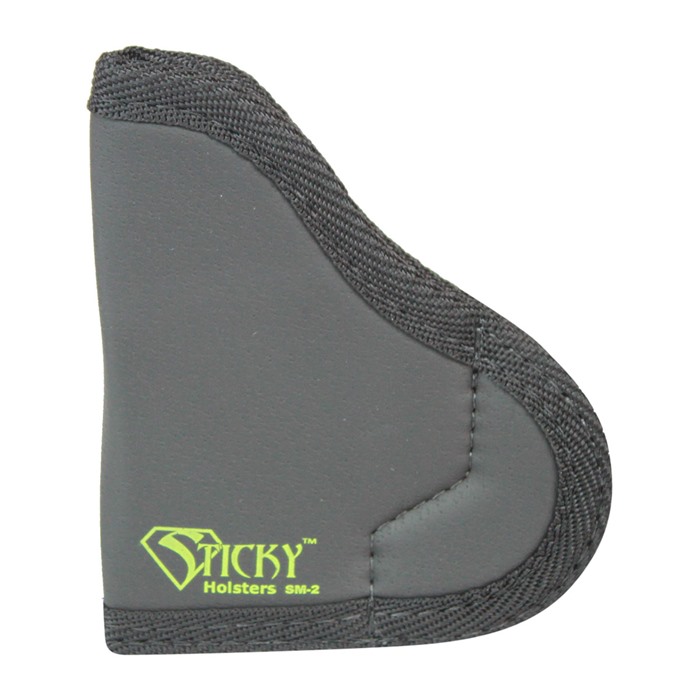 Sticky Holsters SM2 SM-2 IWB Size 2 Black/Green Latex Free Rubber Fits Ruger LCP/.380 Semi-Auto/Taurus P238 Fits Up To 2.50" Barrel Ambidextrous