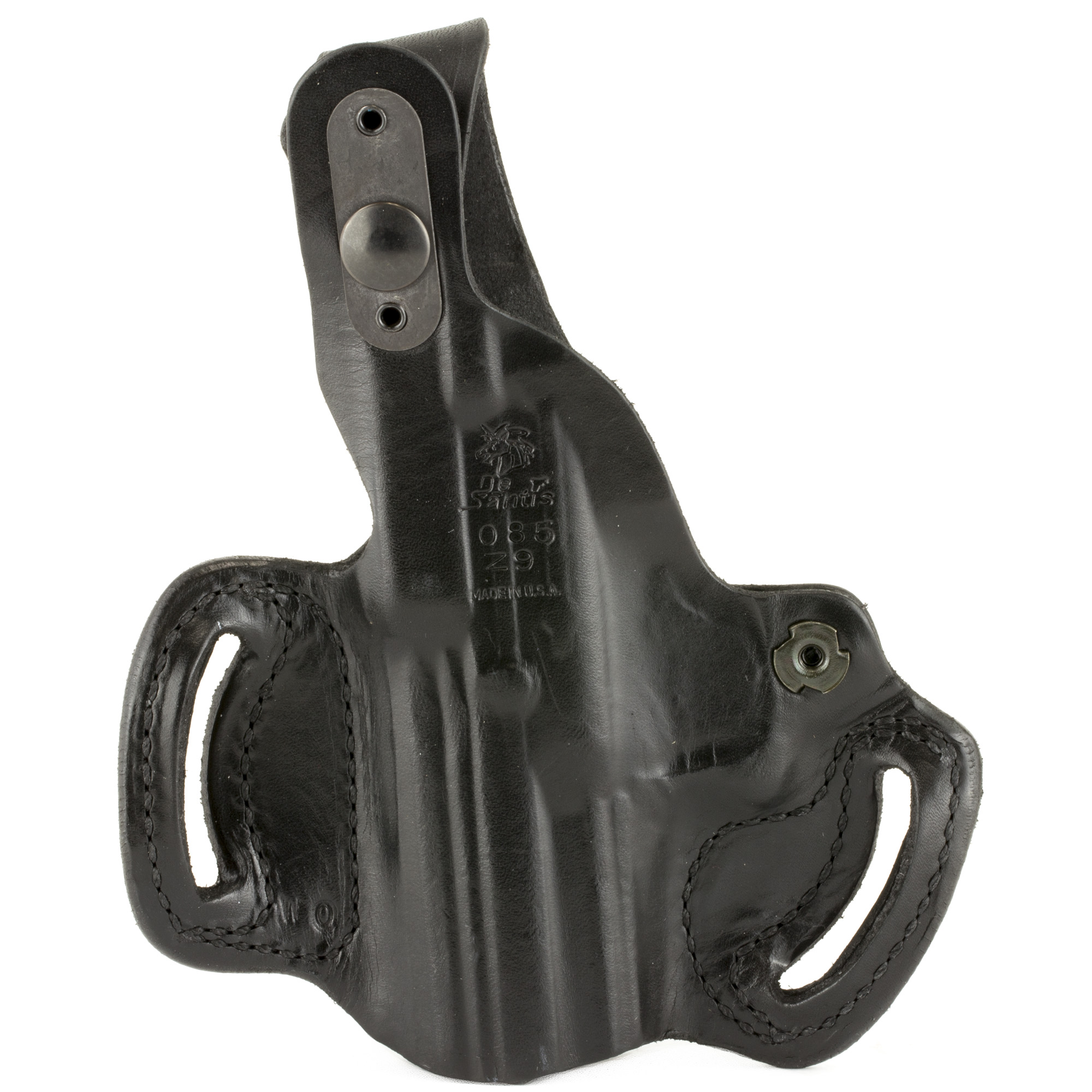 DeSantis Gunhide 085BAZ9Z0 Thumb Break Mini Slide OWB Black Leather Belt Slide Fits Kel-Tec PMR30 Right Hand