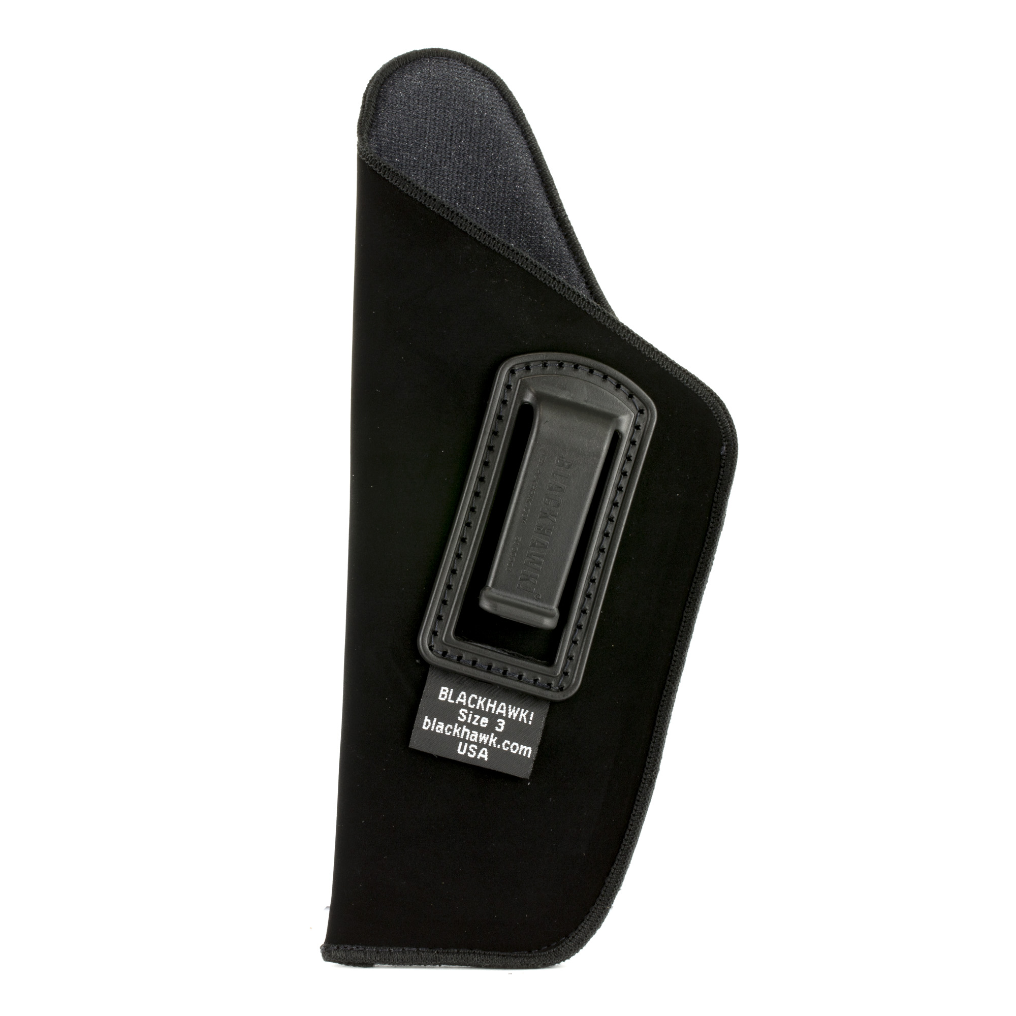 Blackhawk 73IP03BKL Inside The Pants  IWB Size 03 Black Suede Belt Clip Fits Large Semi-Auto Fits 4.50-5" Barrel