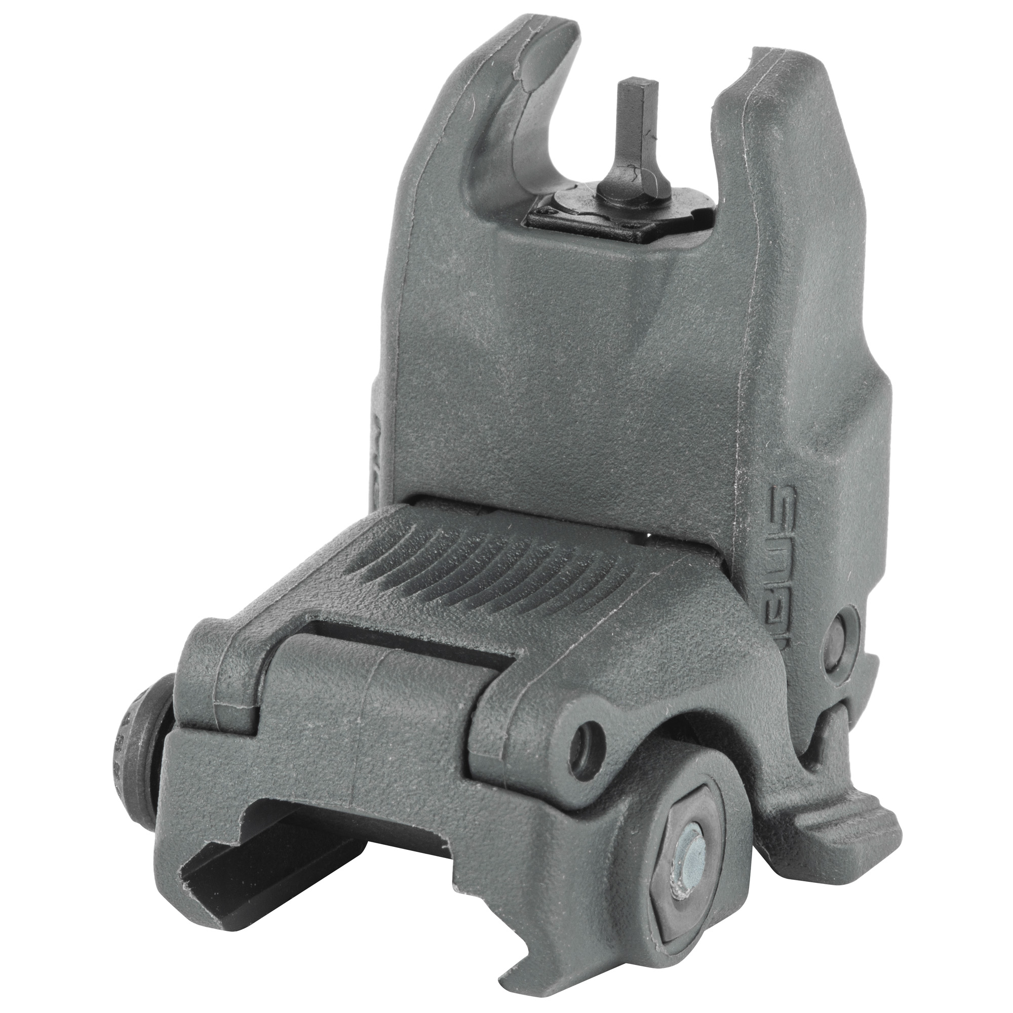 Magpul MAG247-GRY MBUS Sight Front  Stealth Gray Polymer, Spring-Loaded Flip Up for AR15/ M16
