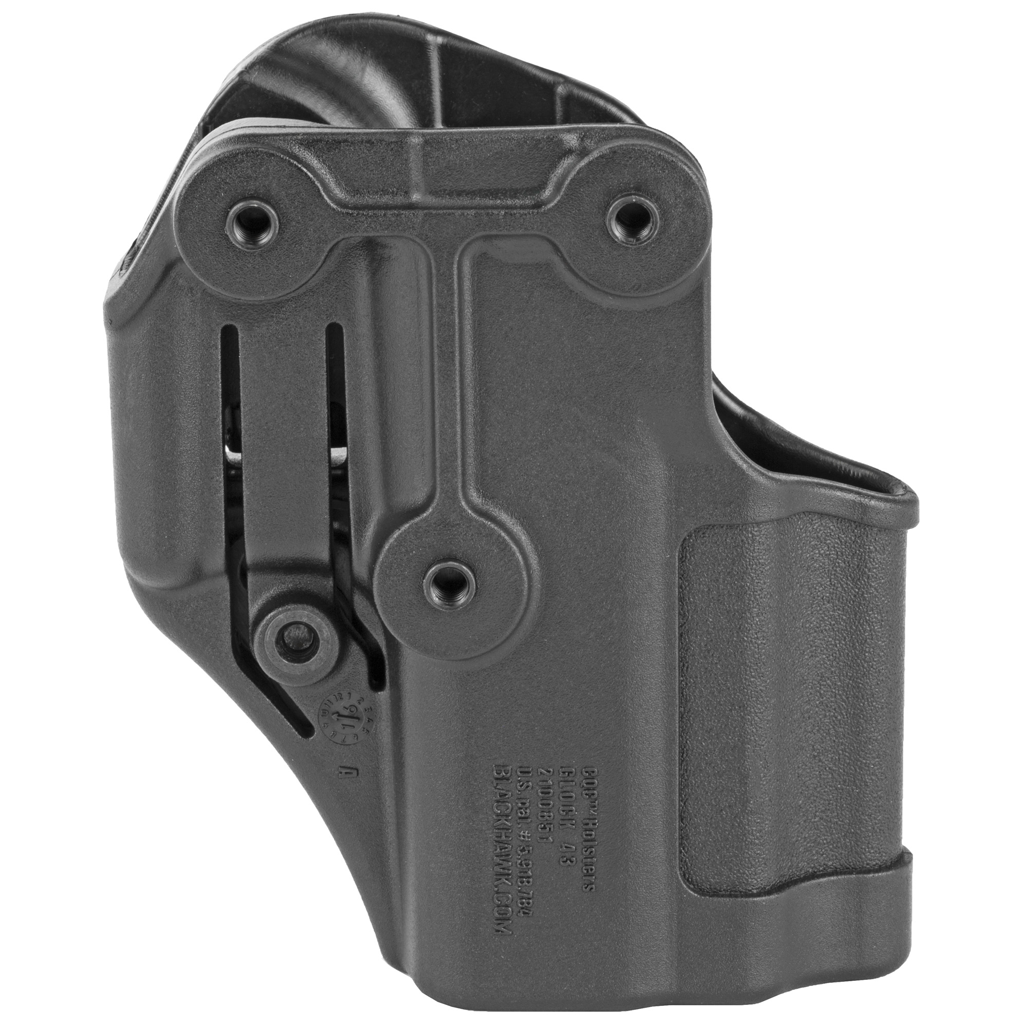 Blackhawk 410565BKR Serpa CQC  OWB Matte Black Polymer Paddle Belt Loop Fits Springfield XDS Fits 3.30" Barrel Right Hand