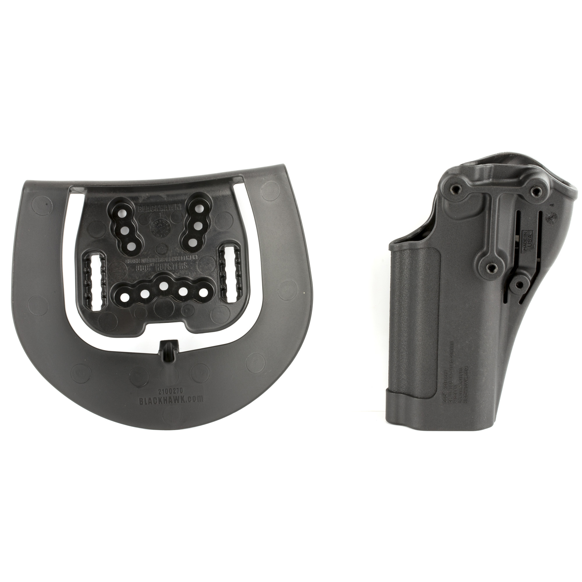 Blackhawk 410562BKR Serpa CQC  OWB Size 62 Matte Black Polymer Belt Loop/Paddle Fits CZ 75/75B Right Hand
