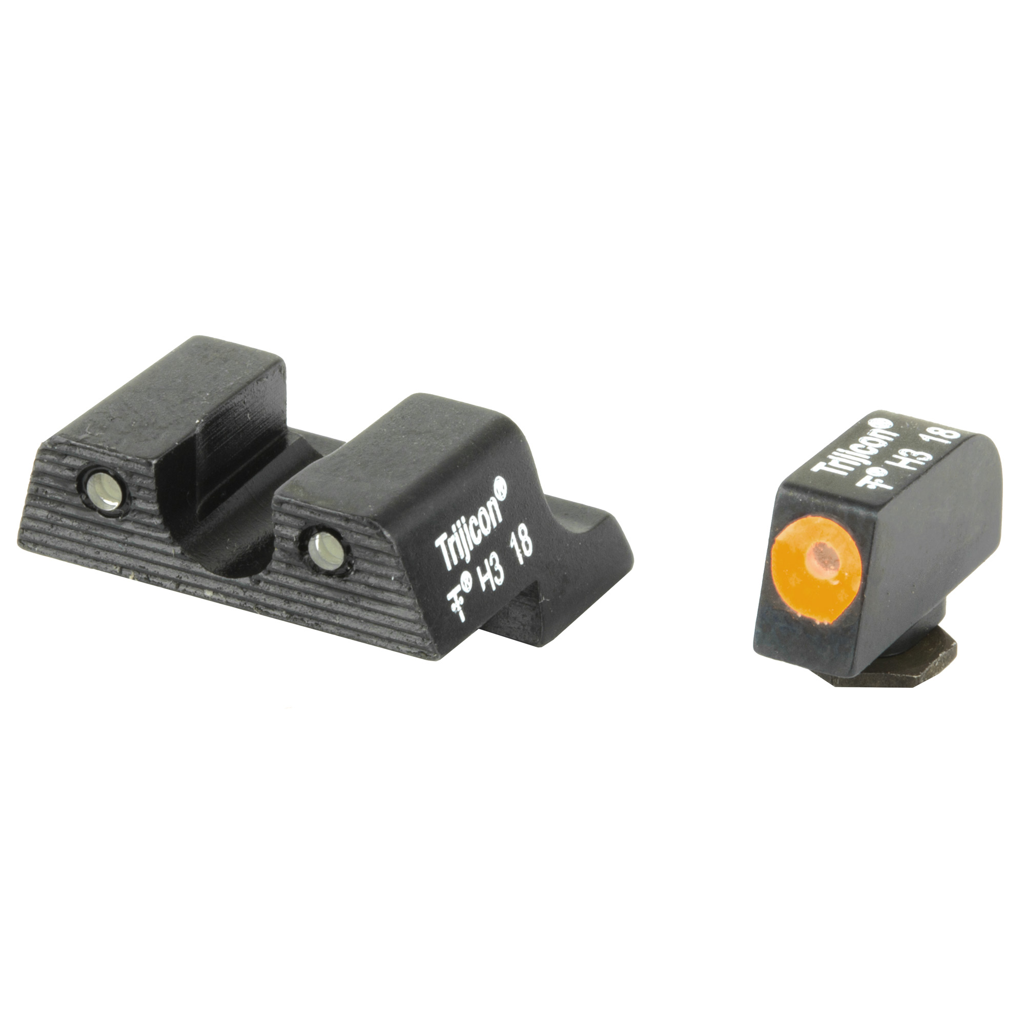 Trijicon HD Night Sights Glock 42/43 Front Green Tritium Orange Outline Rear