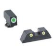 AmeriGlo Gl431 Tritium Sight Glock 42 43 Green Front Yellow Rear Outlines