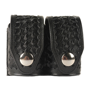 HKS 203BMBN SpeedLoader Case Double Medium Black Hytrel Belt Loop Belts...-img-0