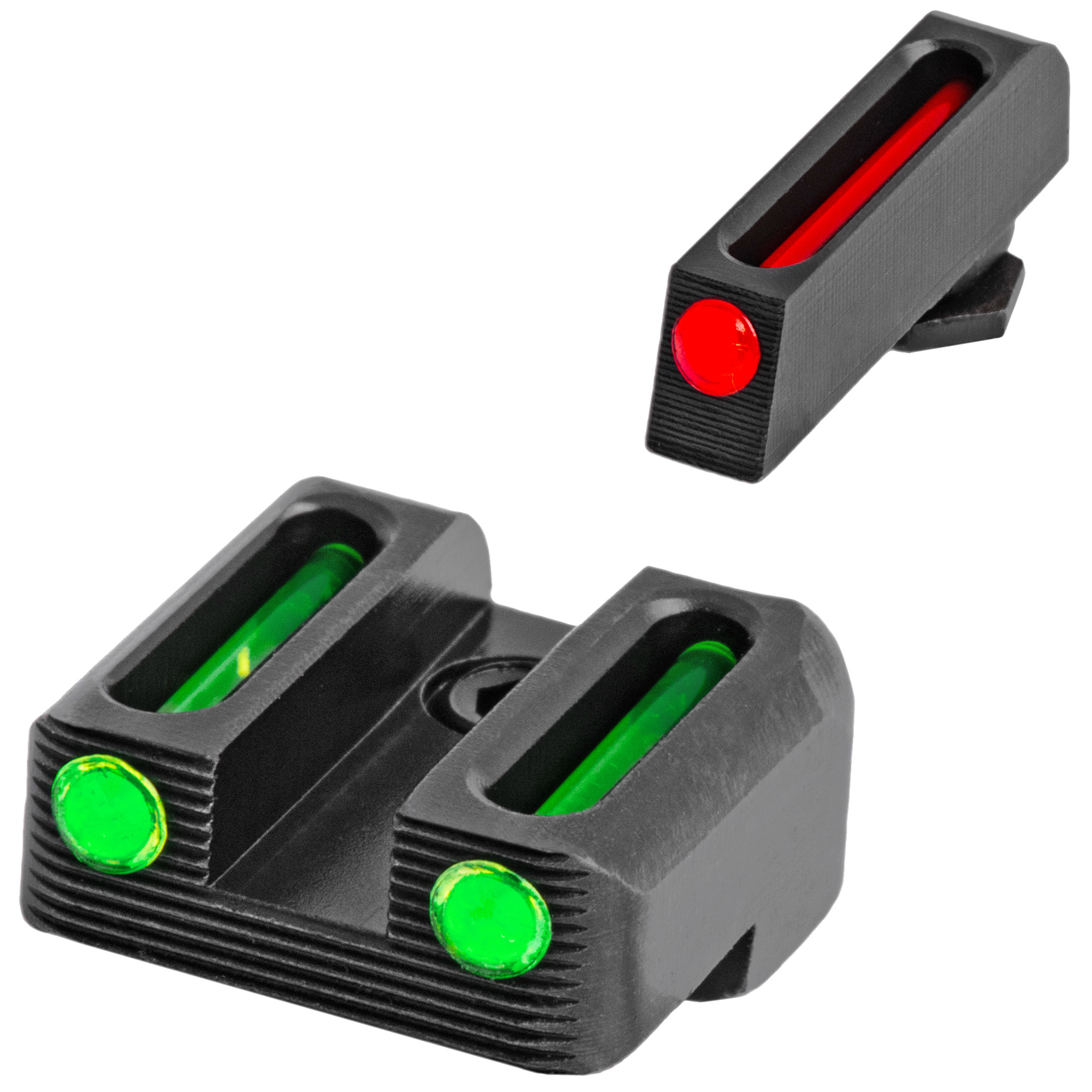 TruGlo TG131G3 Fiber-Optic  Red/Fiber Optic Front Sight-Green/Fiber Optic Rear Sight Glock 42/43/43X