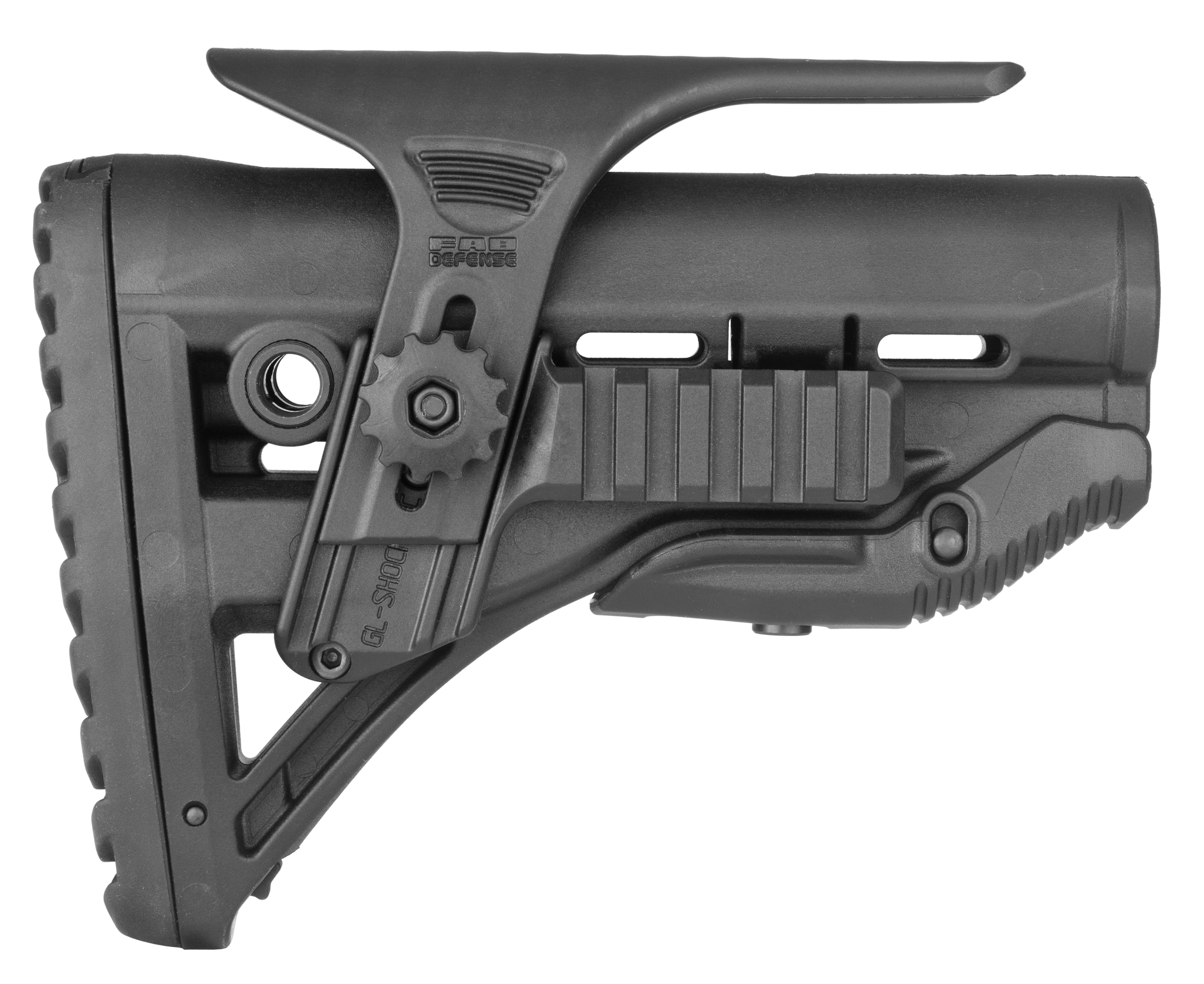 F.a.b. Defense Fxglshockpc Buttstock Ar15 M16 M4 Adjustable Cheek Picatinny