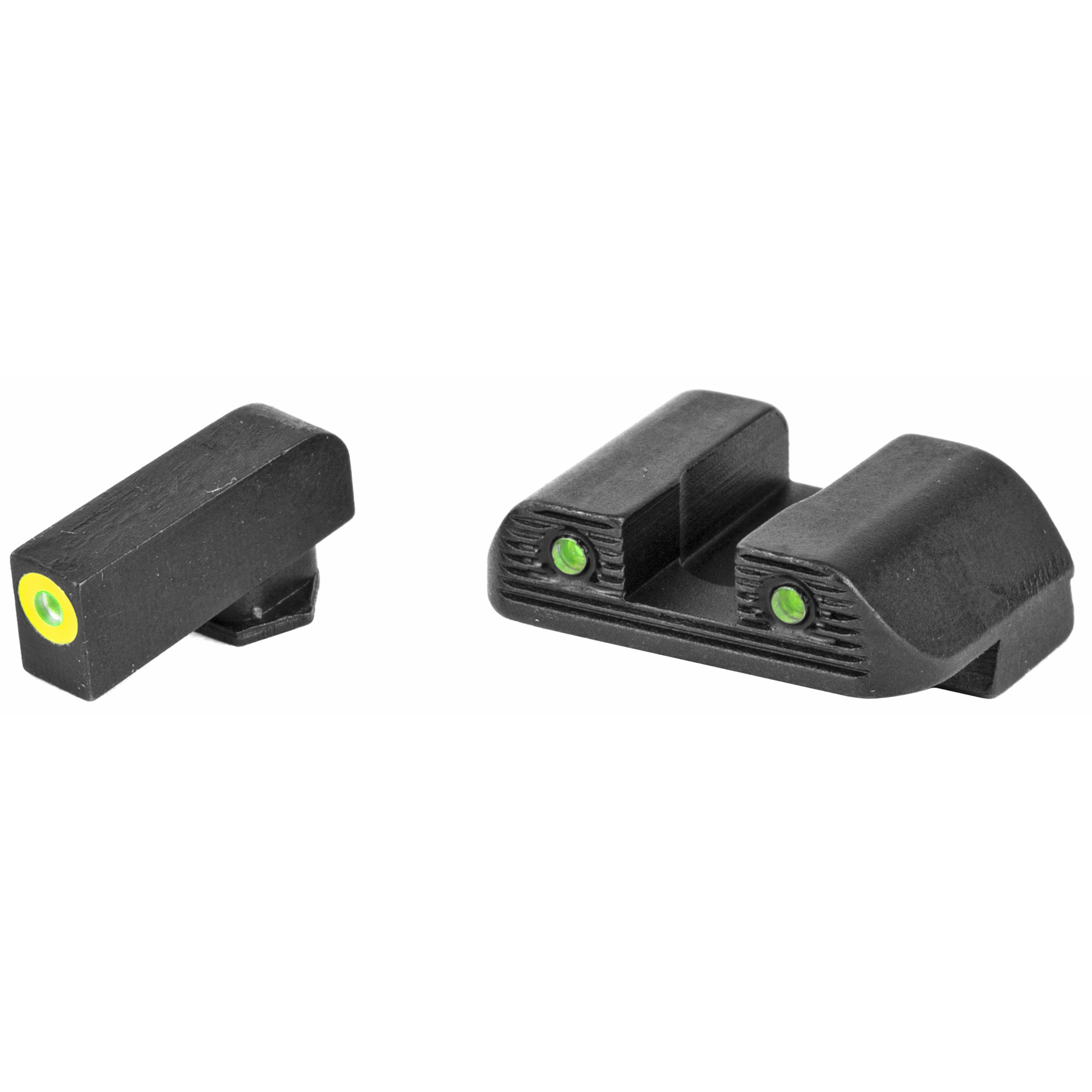 AmeriGlo Trooper Sight Glock 42/43 Green Tritium LumiGreen Front Outline Rear