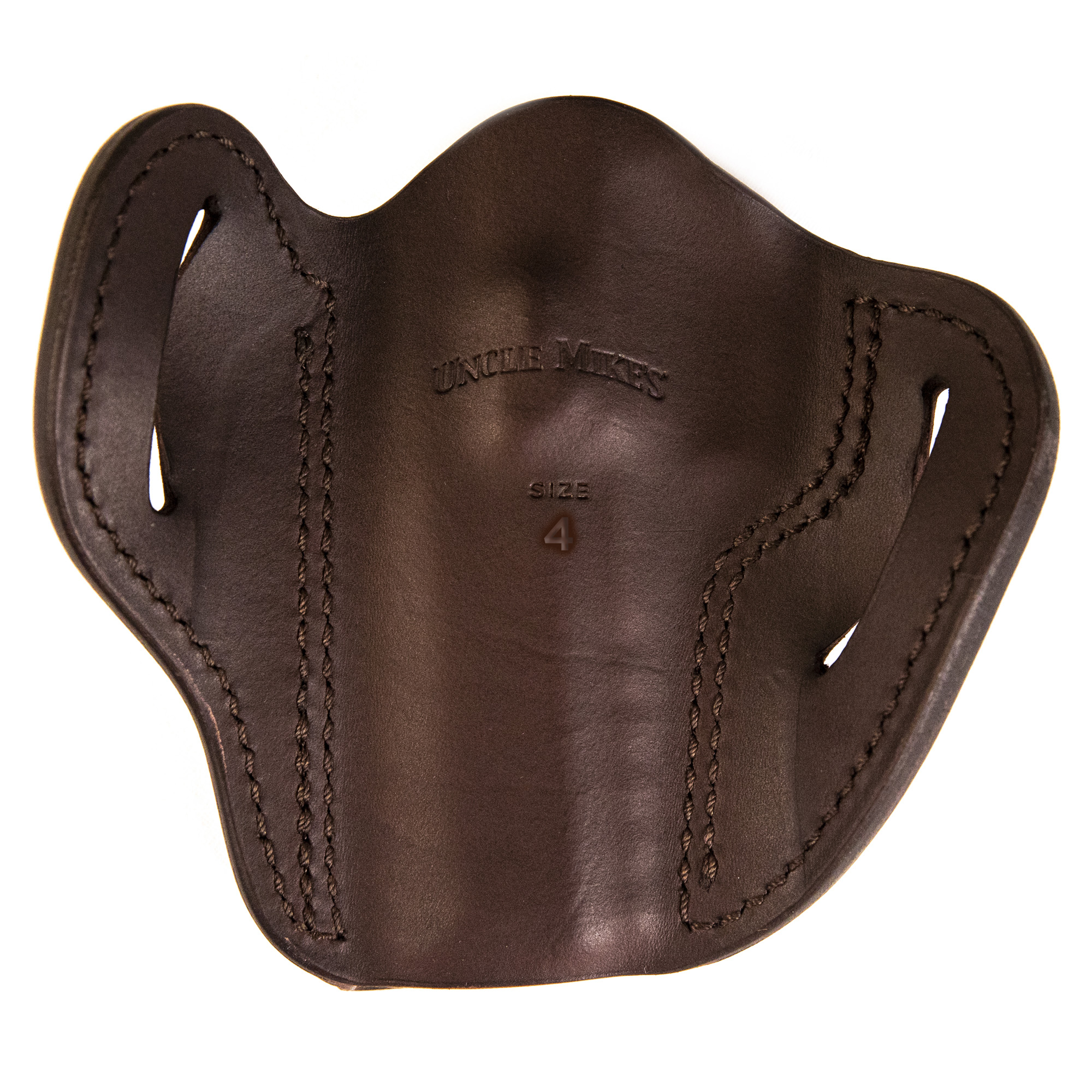 Uncle Mikes-leather(1791) UMOWB4MBLR Outside The Waistband  OWB Size 04 Matte Black Leather Belt Slide Fits Sig P320 Right Hand
