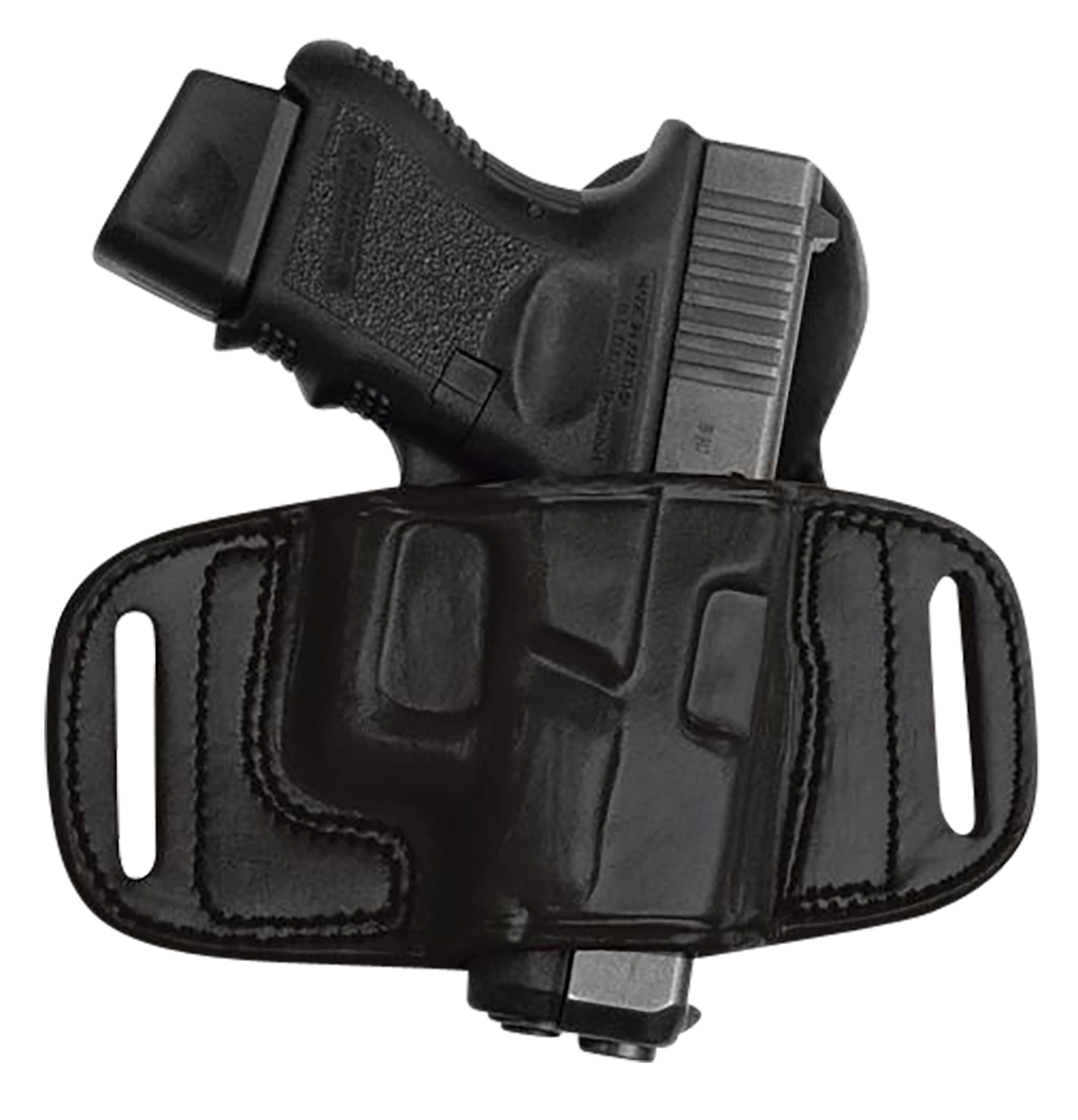 Tagua EP-BH2-520 Extra Protection Quick Draw Black Leather Belt Slide Fits H&K 45 Compact Right Hand                                                                                                    