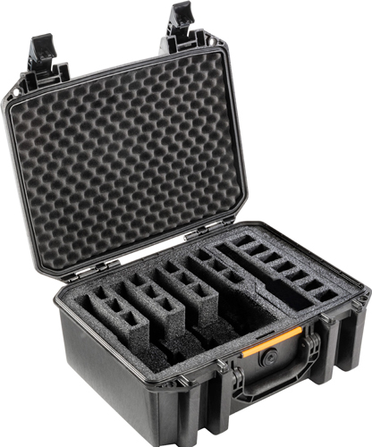 Pelican 2504430001 Vault 5-Pistol Case Black Polyethylene
